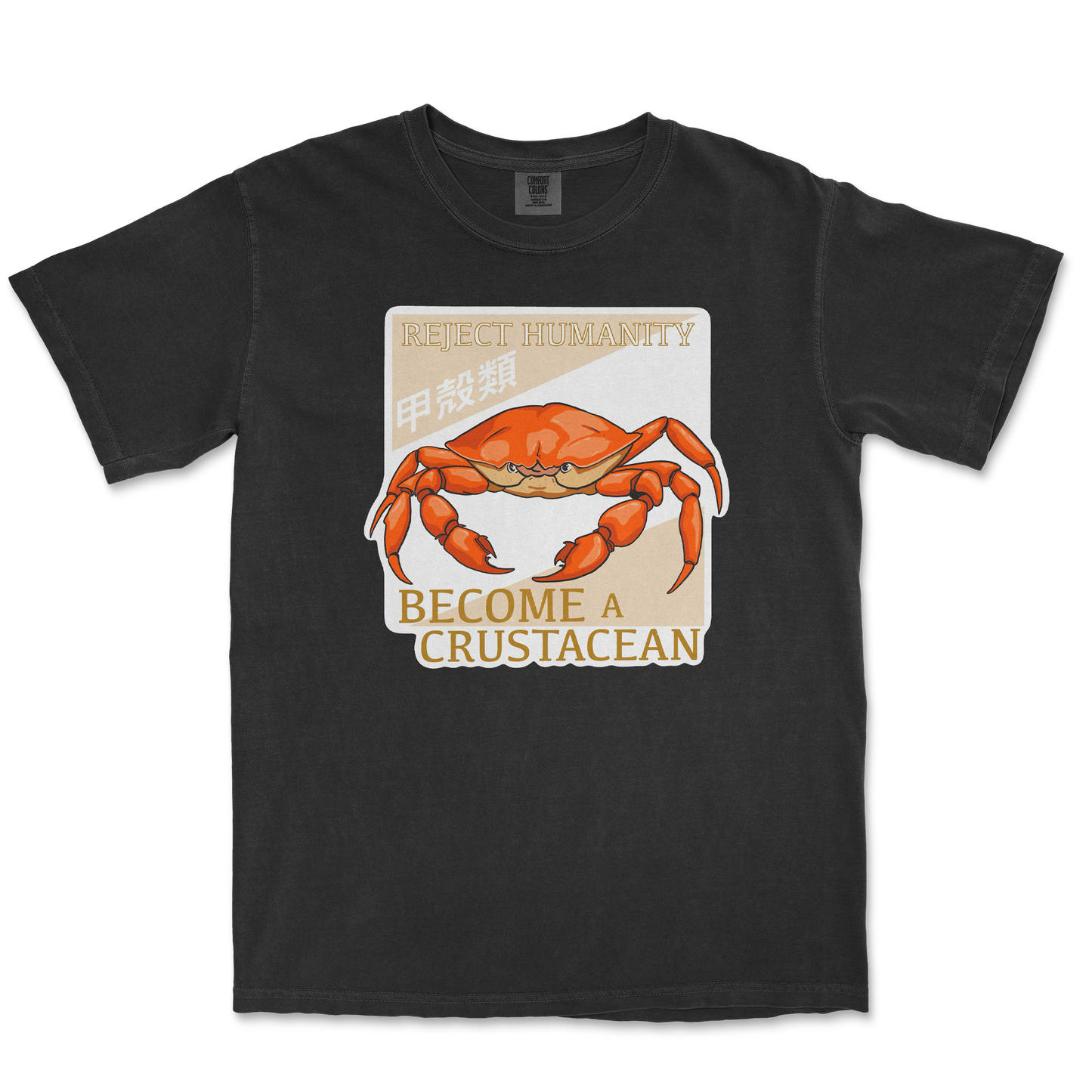 Comfort Colors T-Shirt Embrace the Crab in Black