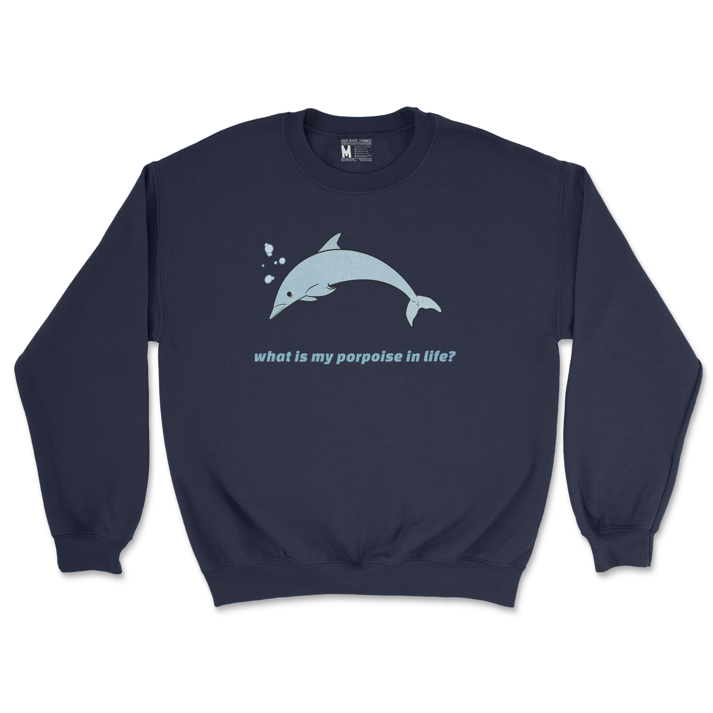 Gildan SoftStyle Crew Neck Porpoise in Navy