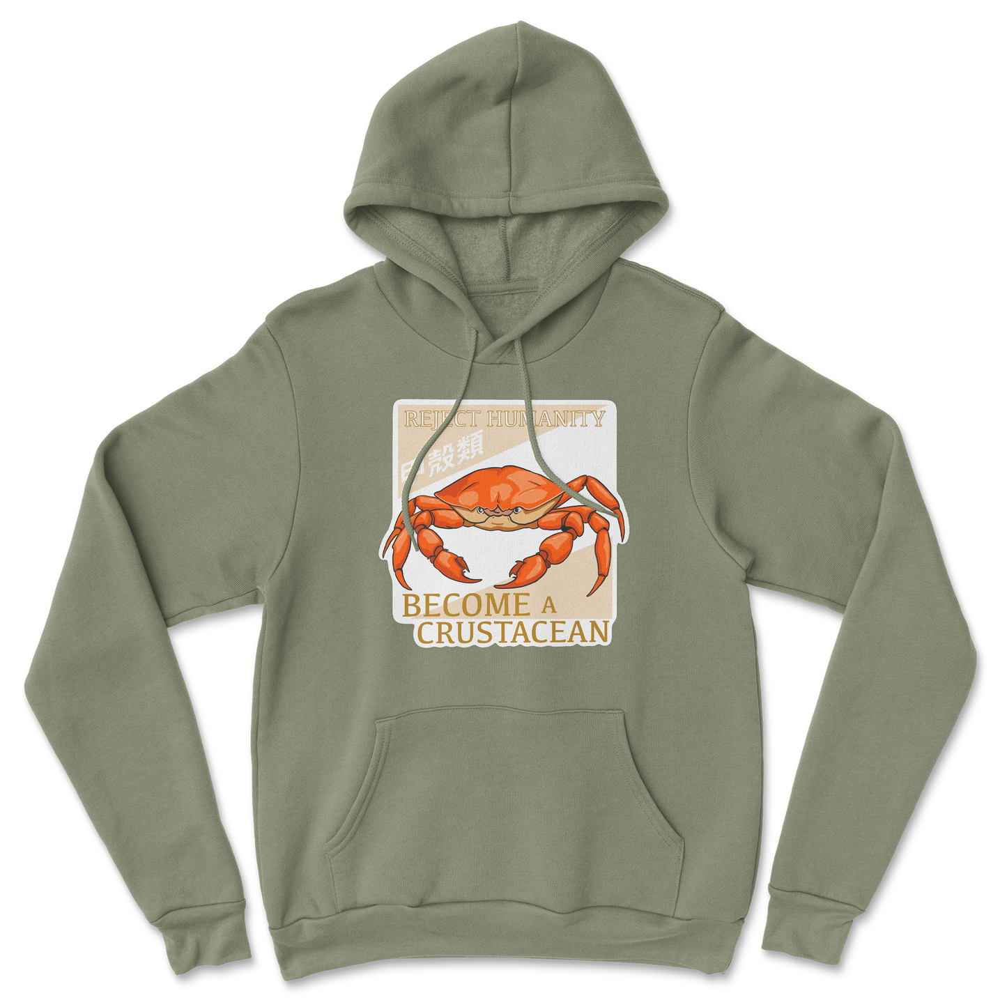 Heavy Blend Hoodie Embrace the Crab in Military Green