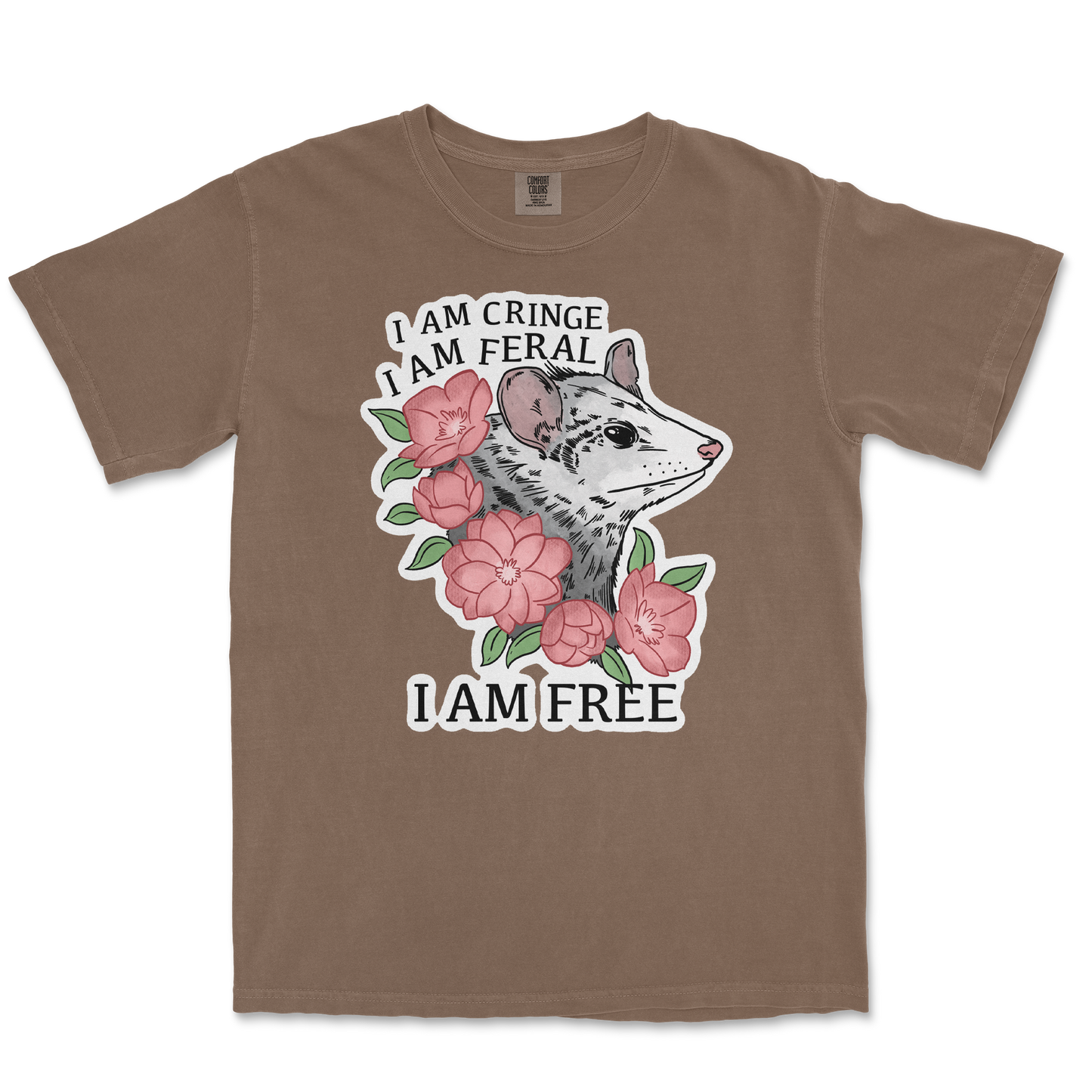 Comfort Colors T-Shirt I Am Cringe in Espresso