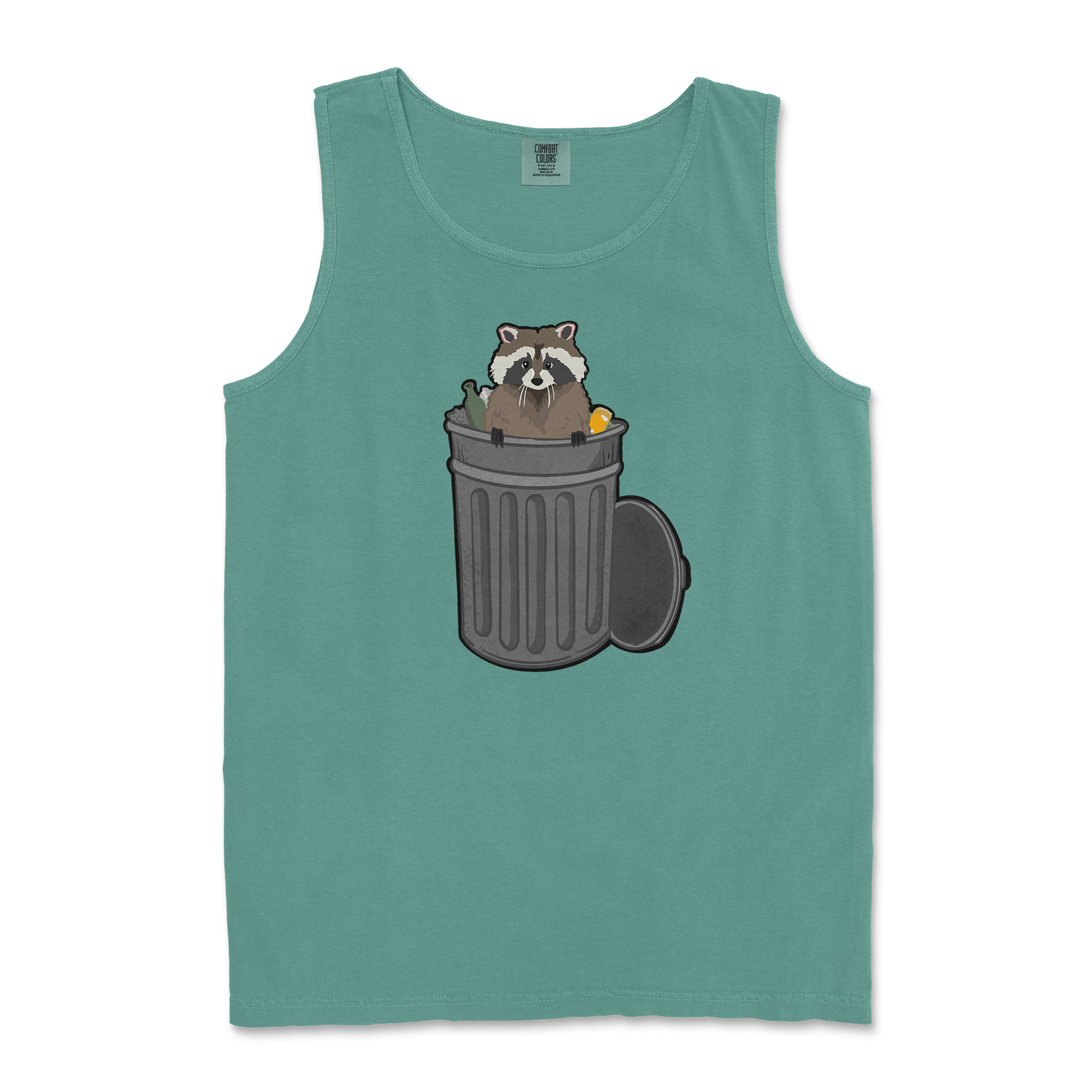 Comfort Colors Tank Top Trash Panda Enthusiast in LightGreen