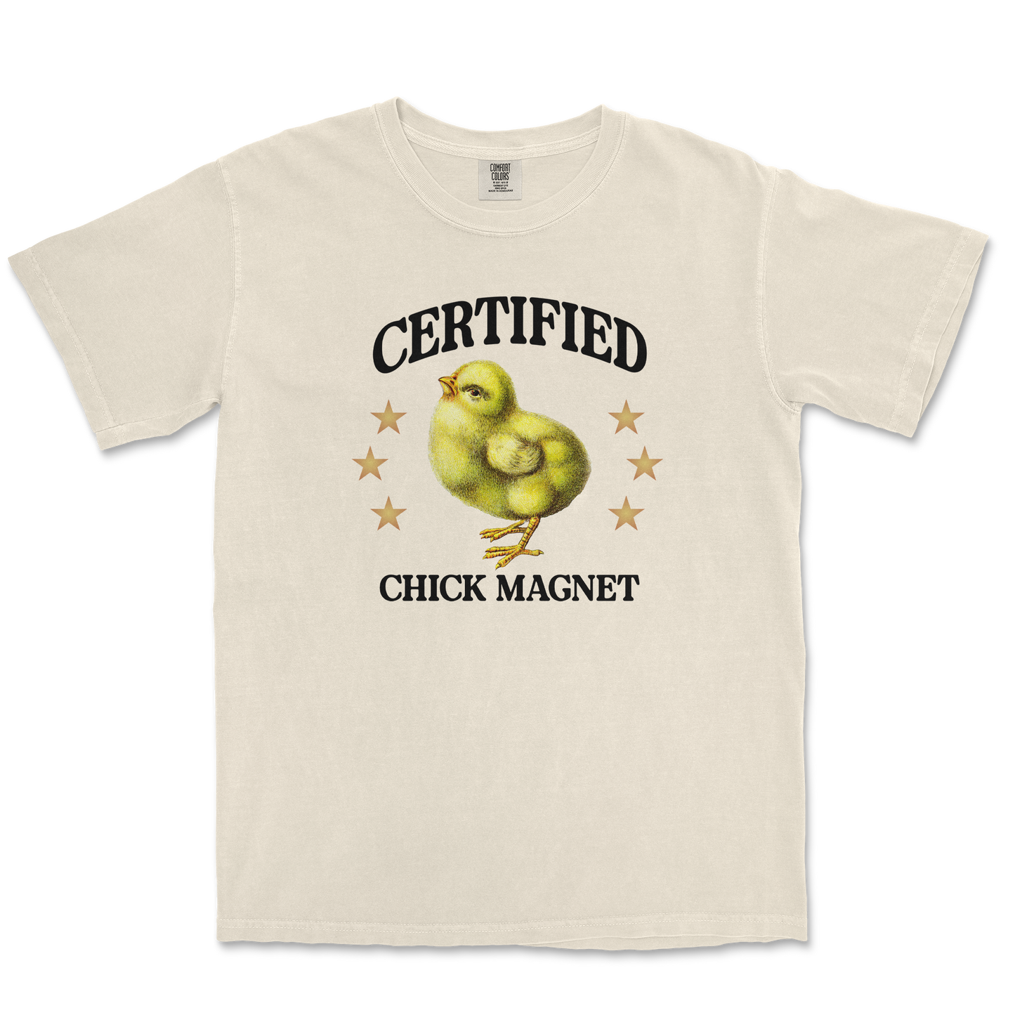 Comfort Colors T-Shirt Chick Magnet in Ivory