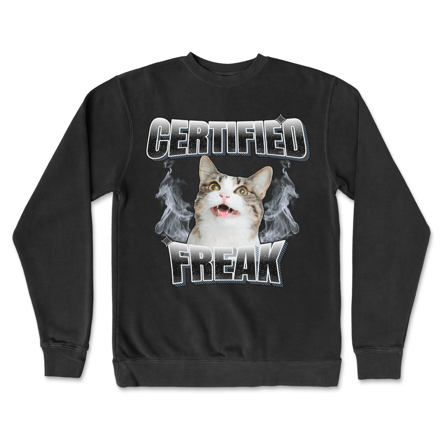 Independent Clothing Co. Crew Neck Freaky  in Black