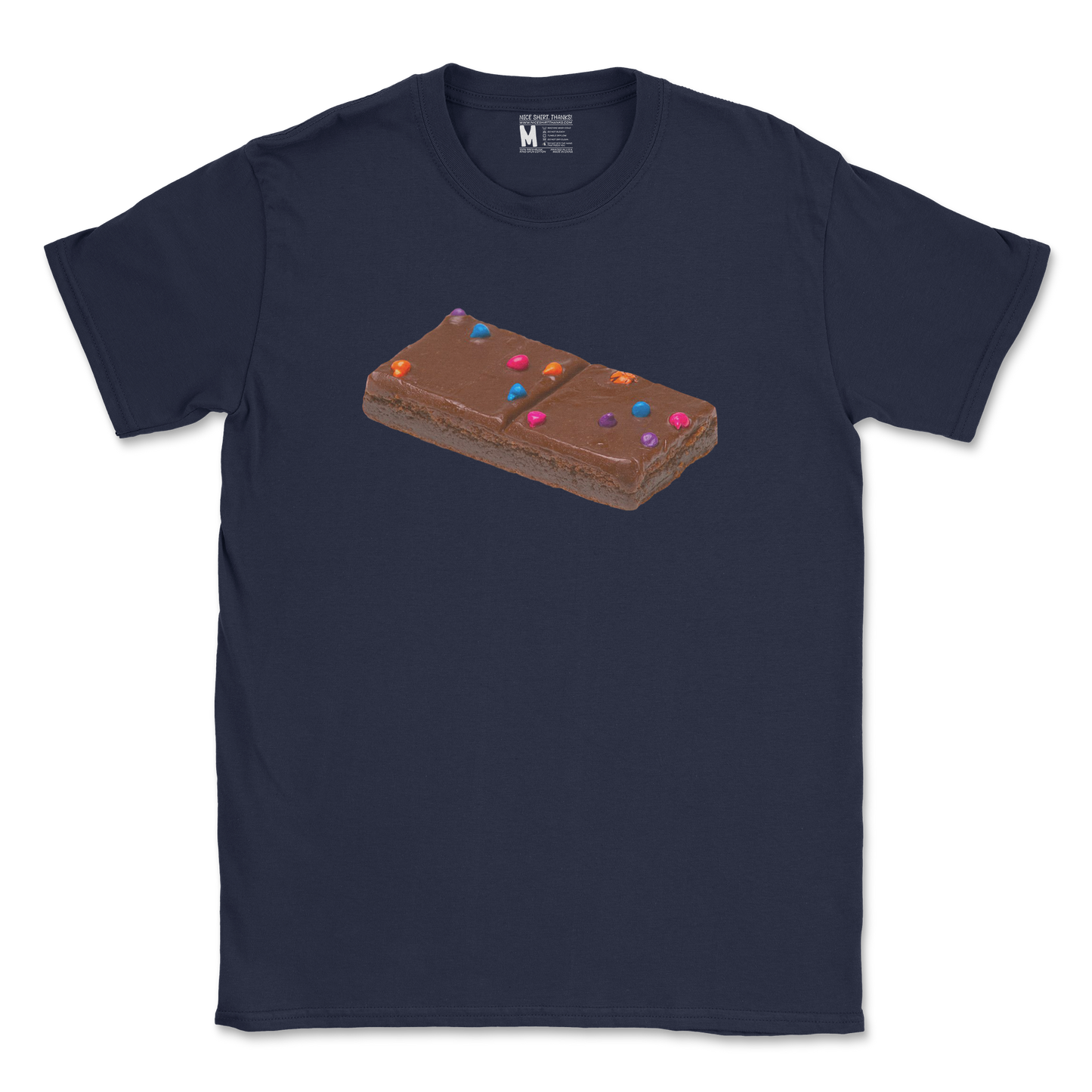 Gildan SoftStyle T-Shirt Mmmmm Yummmm in Navy