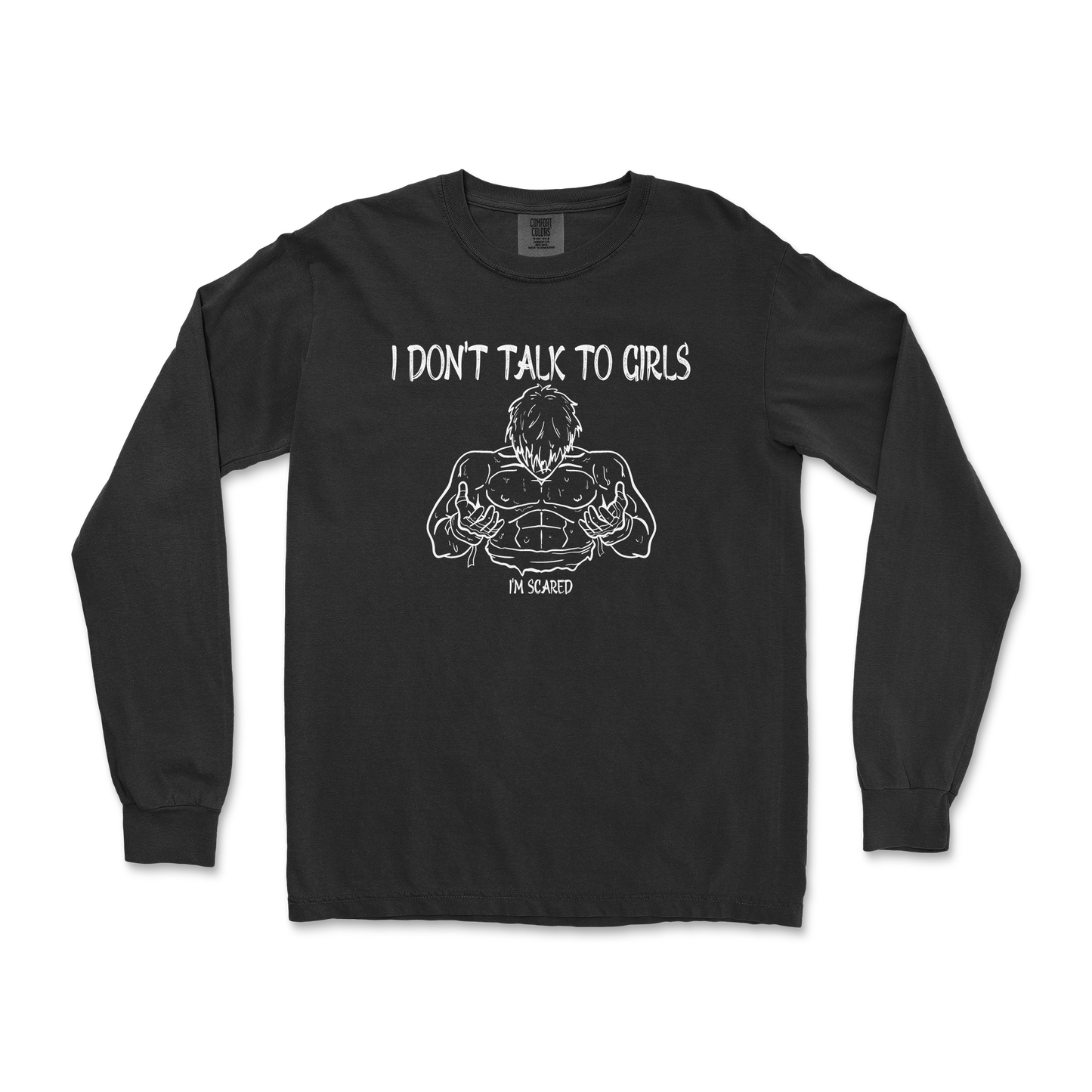 Comfort Colors Long Sleeve Gym Shirt in Black
