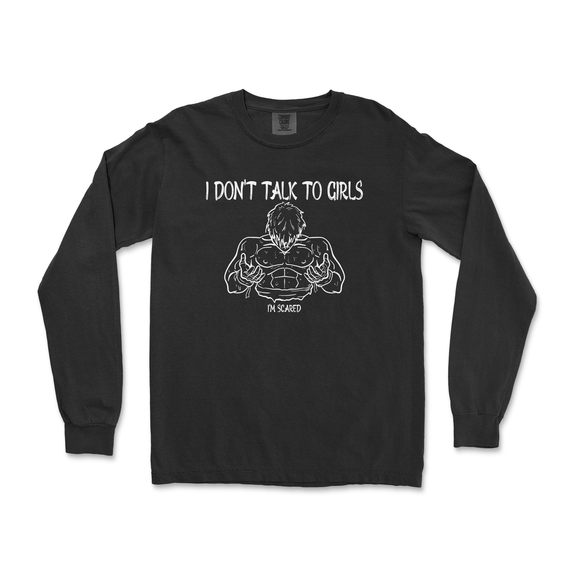 Comfort Colors Long Sleeve Gym Shirt in Black
