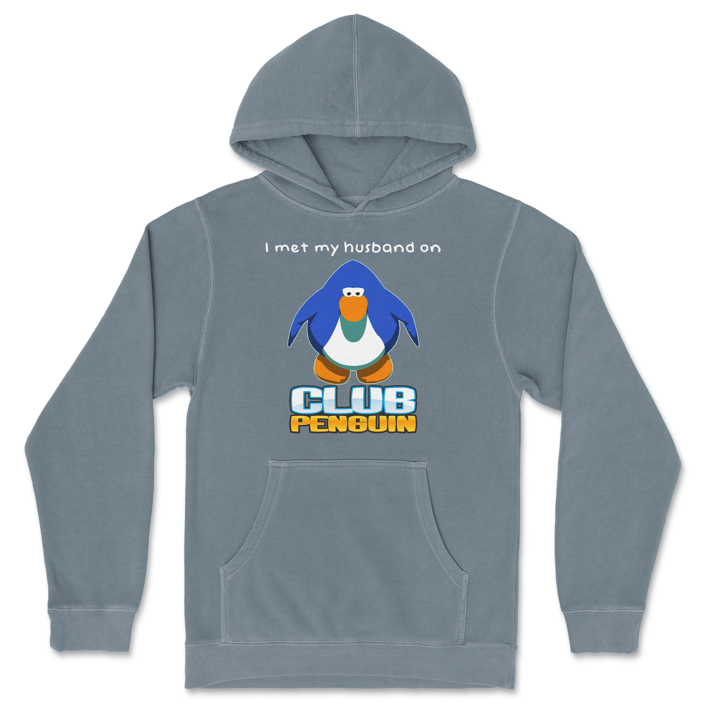 Independent Clothing Co. Hoodie Club Penguin Husband  in Blue-Magic