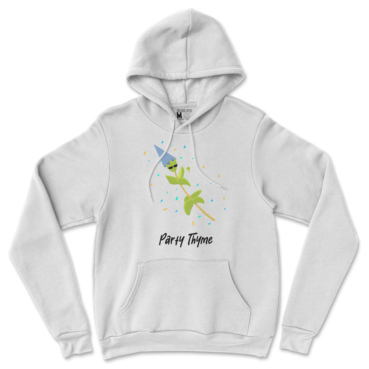 Gildan SoftStyle Hoodie Party Thyme in White
