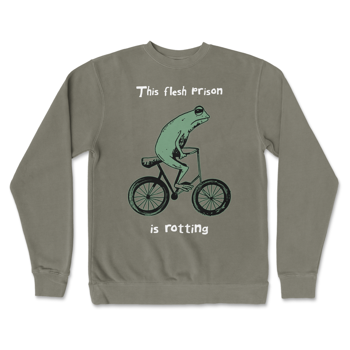 Independent Clothing Co. Crew Neck Flesh Prison in Army