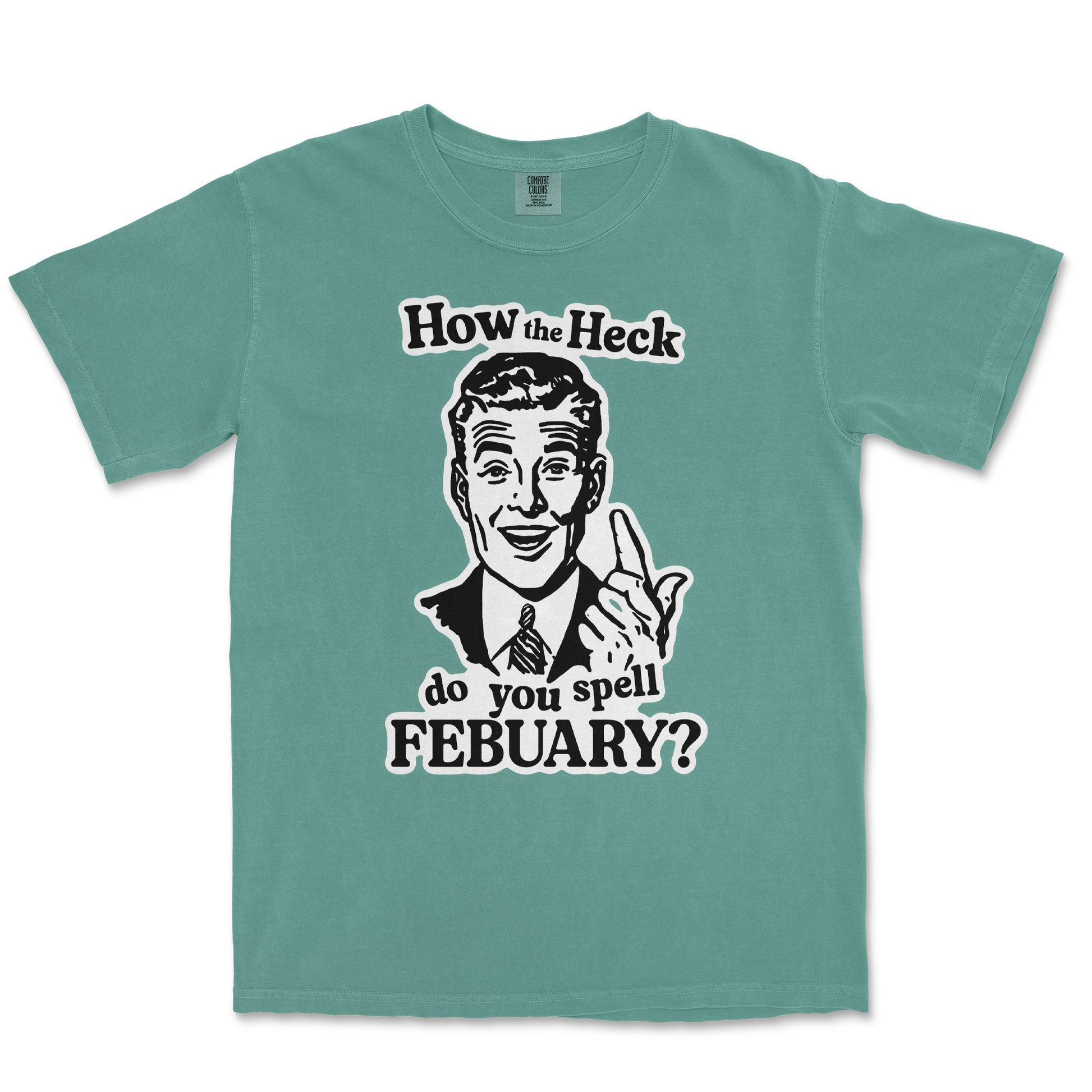 Comfort Colors T-Shirt February in Light Green