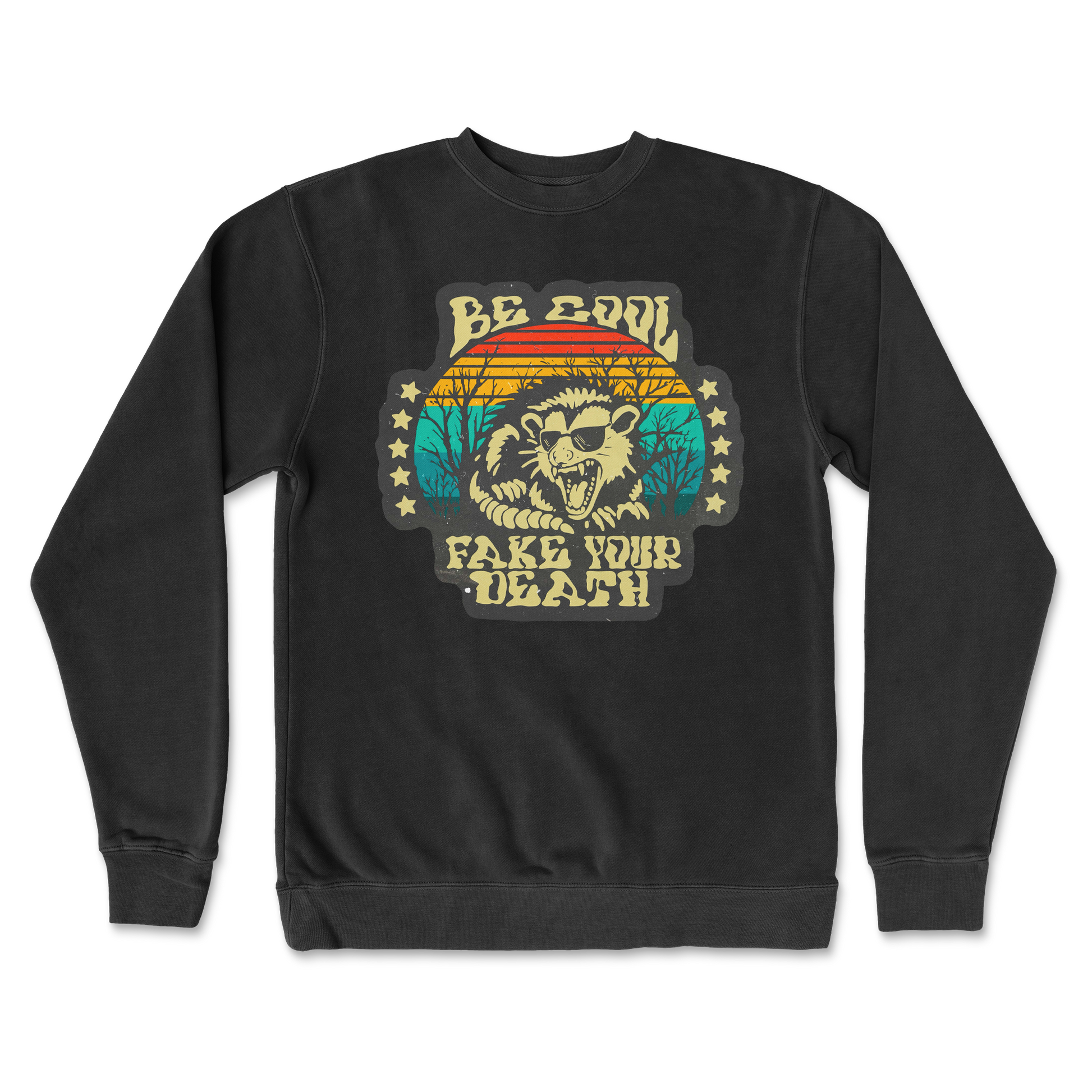 Independent Clothing Co. Crew Neck Fake Your Death in Black