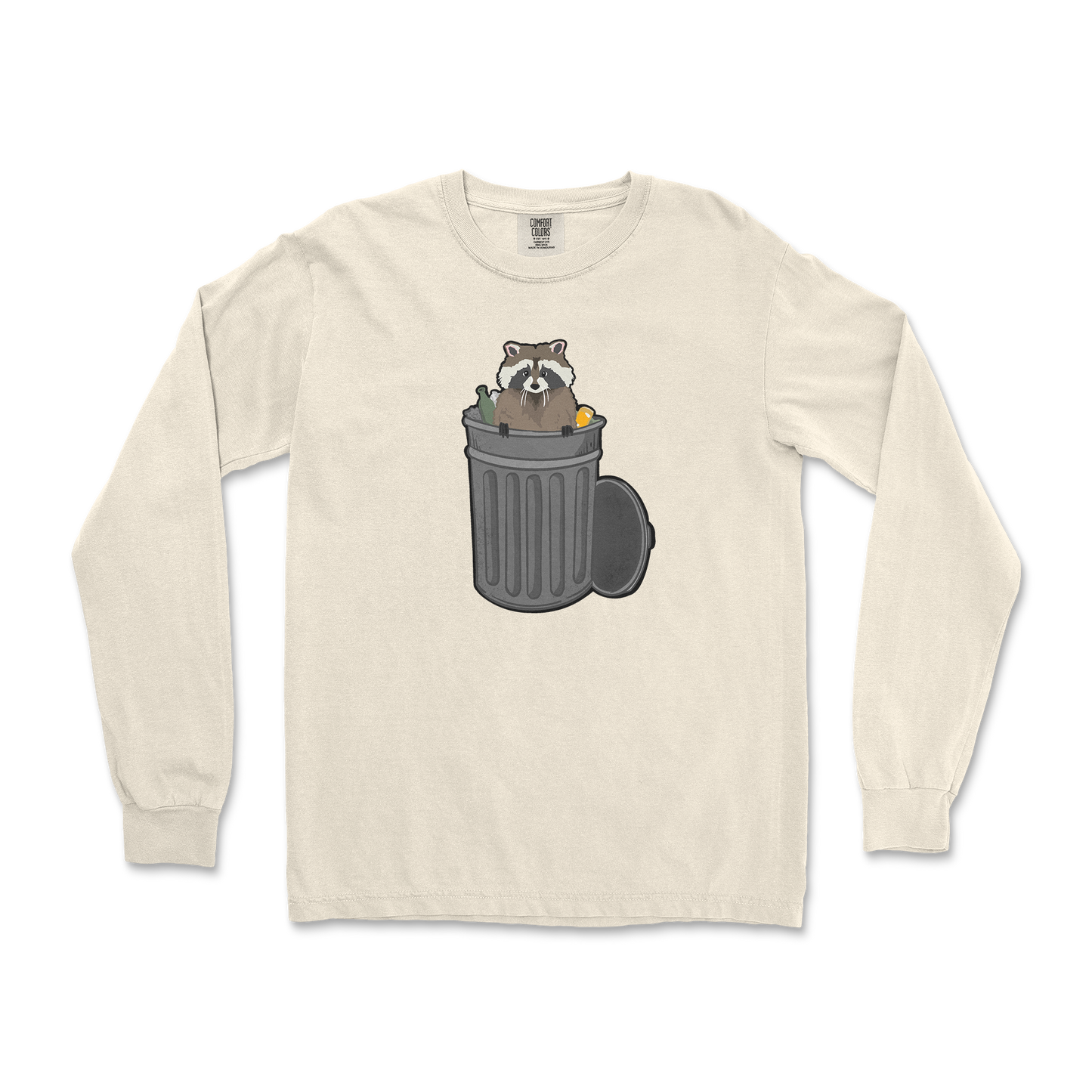 Comfort Colors Long Sleeve Trash Panda Enthusiast in Ivory