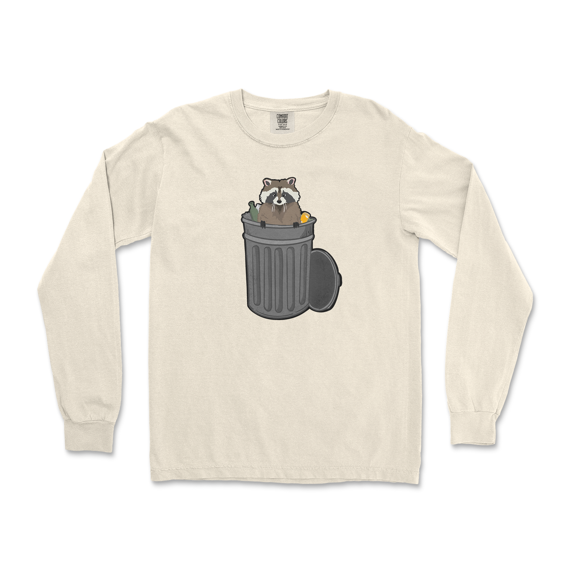 Comfort Colors Long Sleeve Trash Panda Enthusiast in Ivory