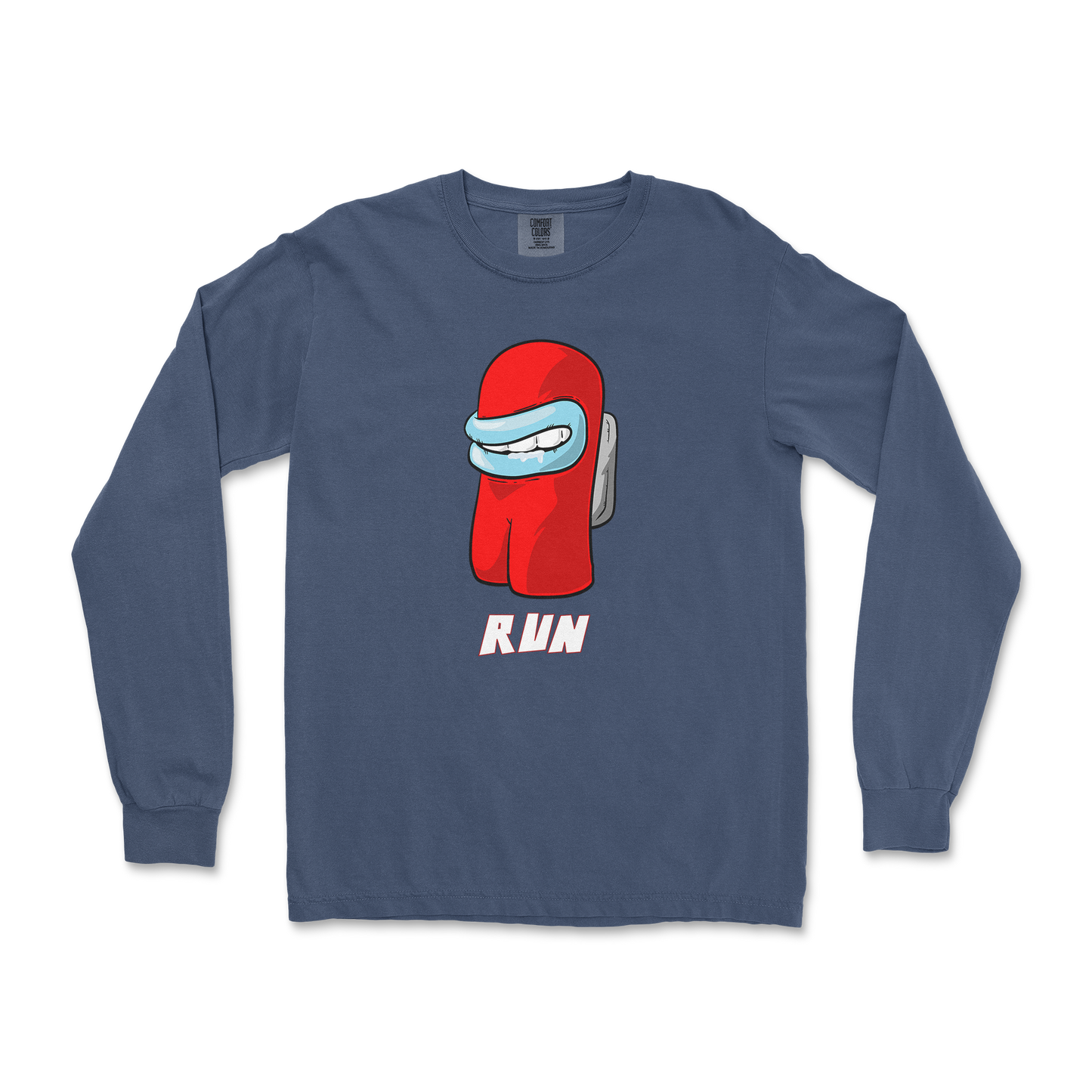 Comfort Colors Long Sleeve Sussy Man Child in Midnight