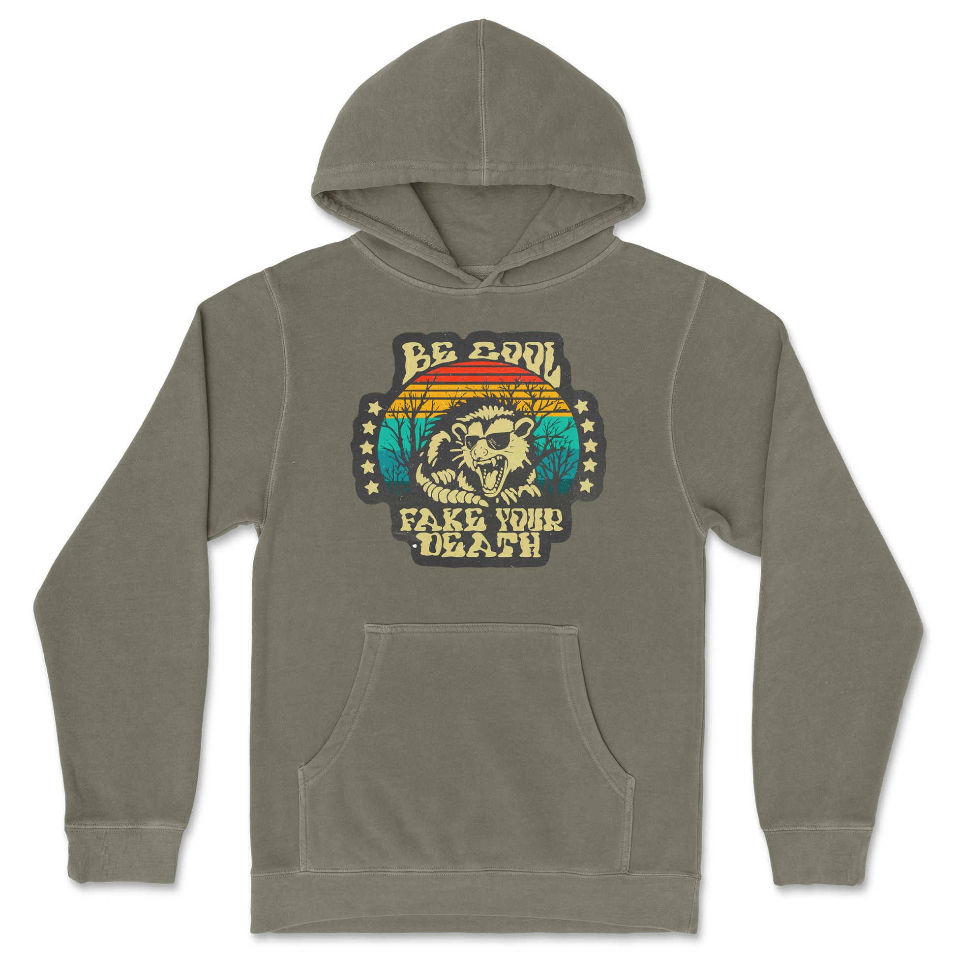 Independent Clothing Co. Hoodie Fake Your Death in Olive