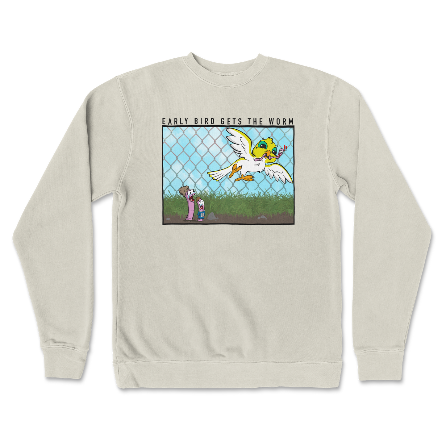 Independent Clothing Co. Crew Neck Early Bird in Bone