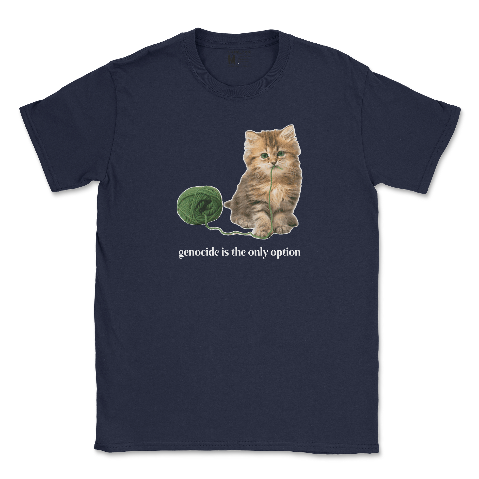 Gildan SoftStyle T-Shirt Genocide Kitty  in Navy