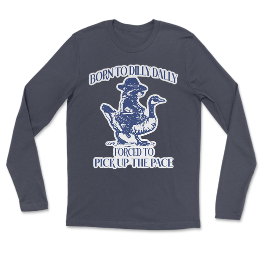 Heavy Blend Long Sleeve Dilly Dally  in Navy