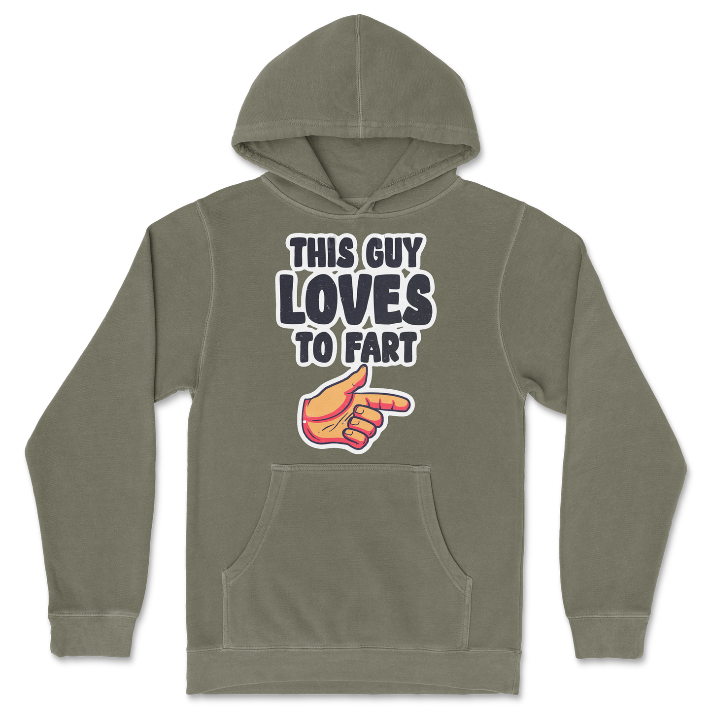 Independent Clothing Co. Hoodie Who Farted in Olive