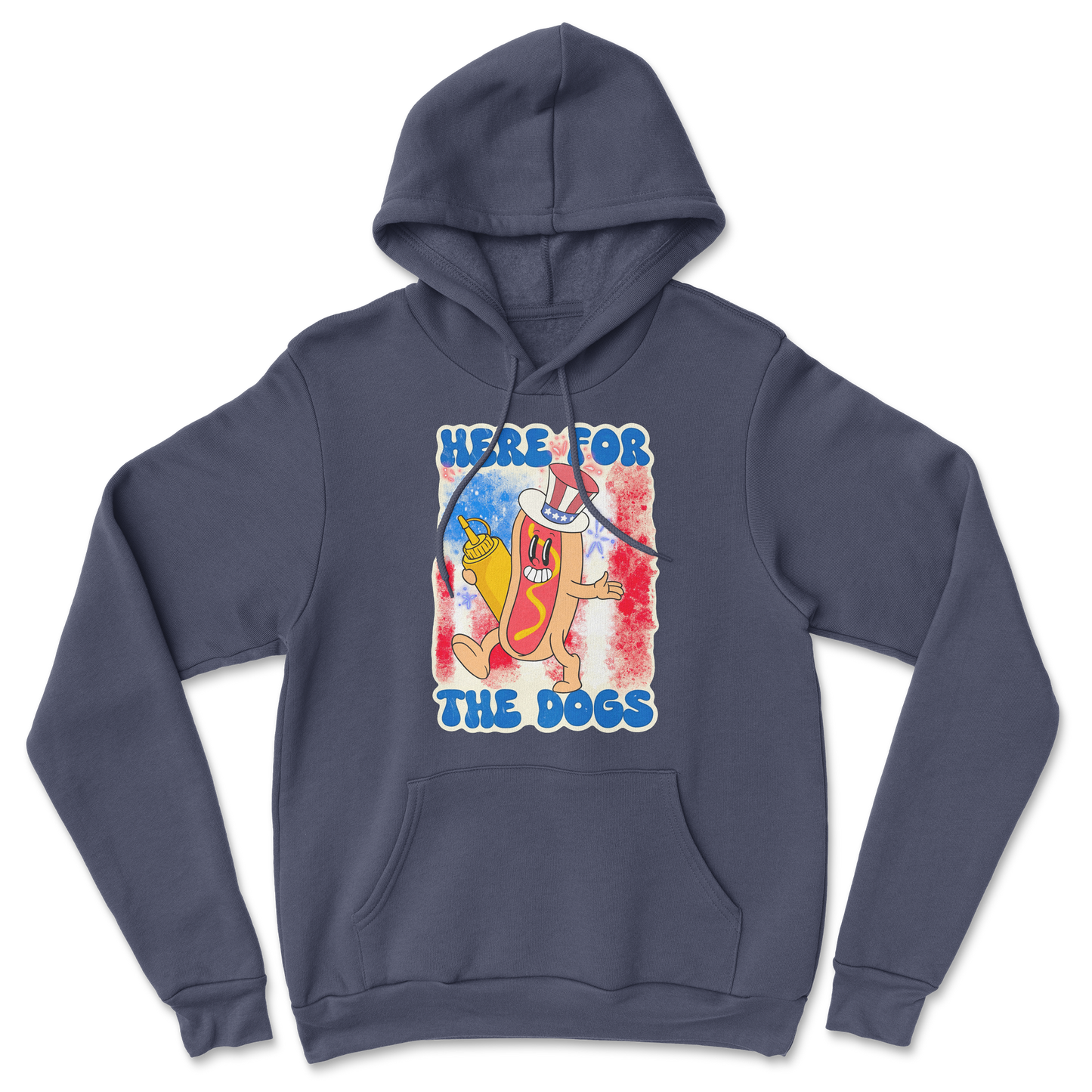 Heavy Blend Hoodie Hot Dog in Navy