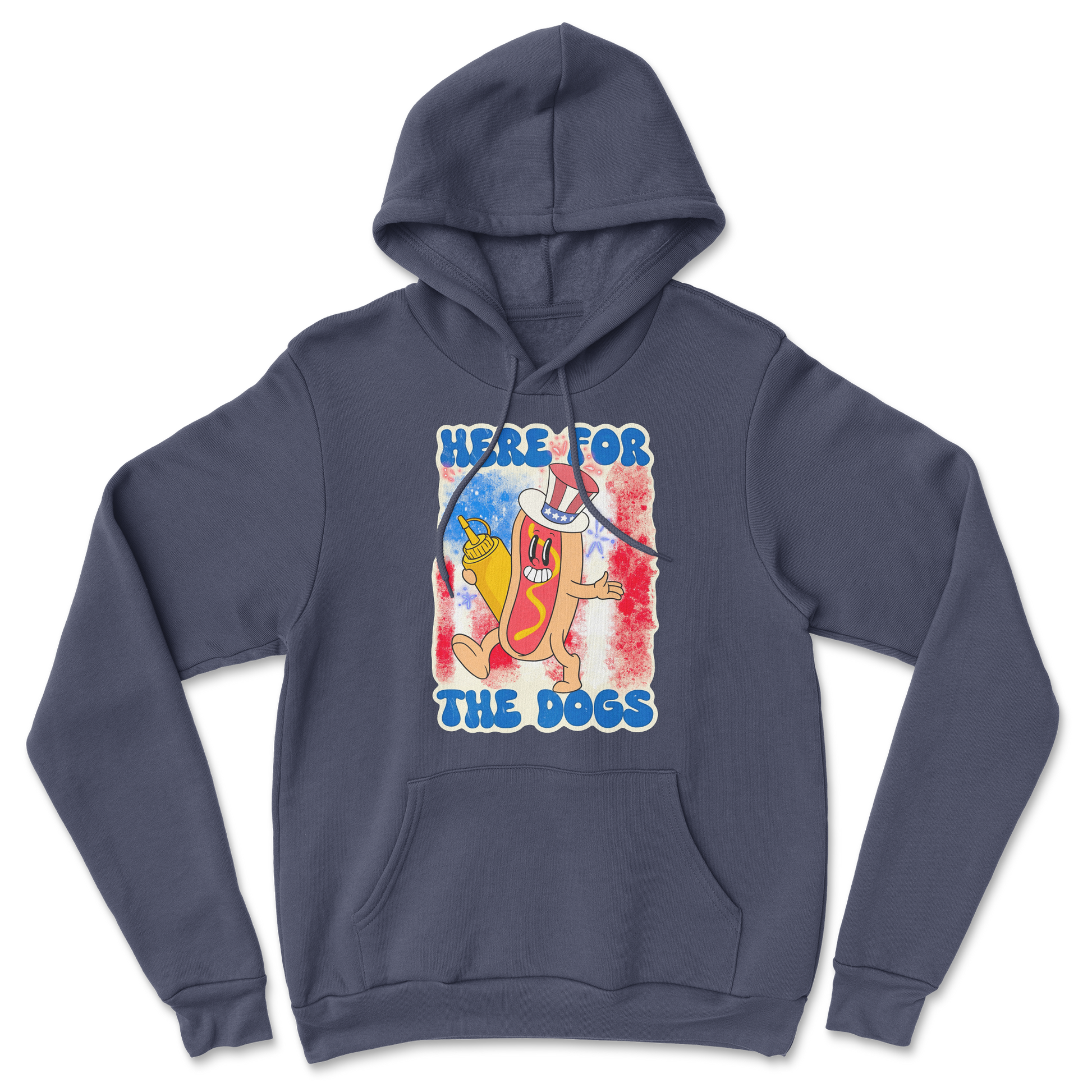 Heavy Blend Hoodie Hot Dog in Navy