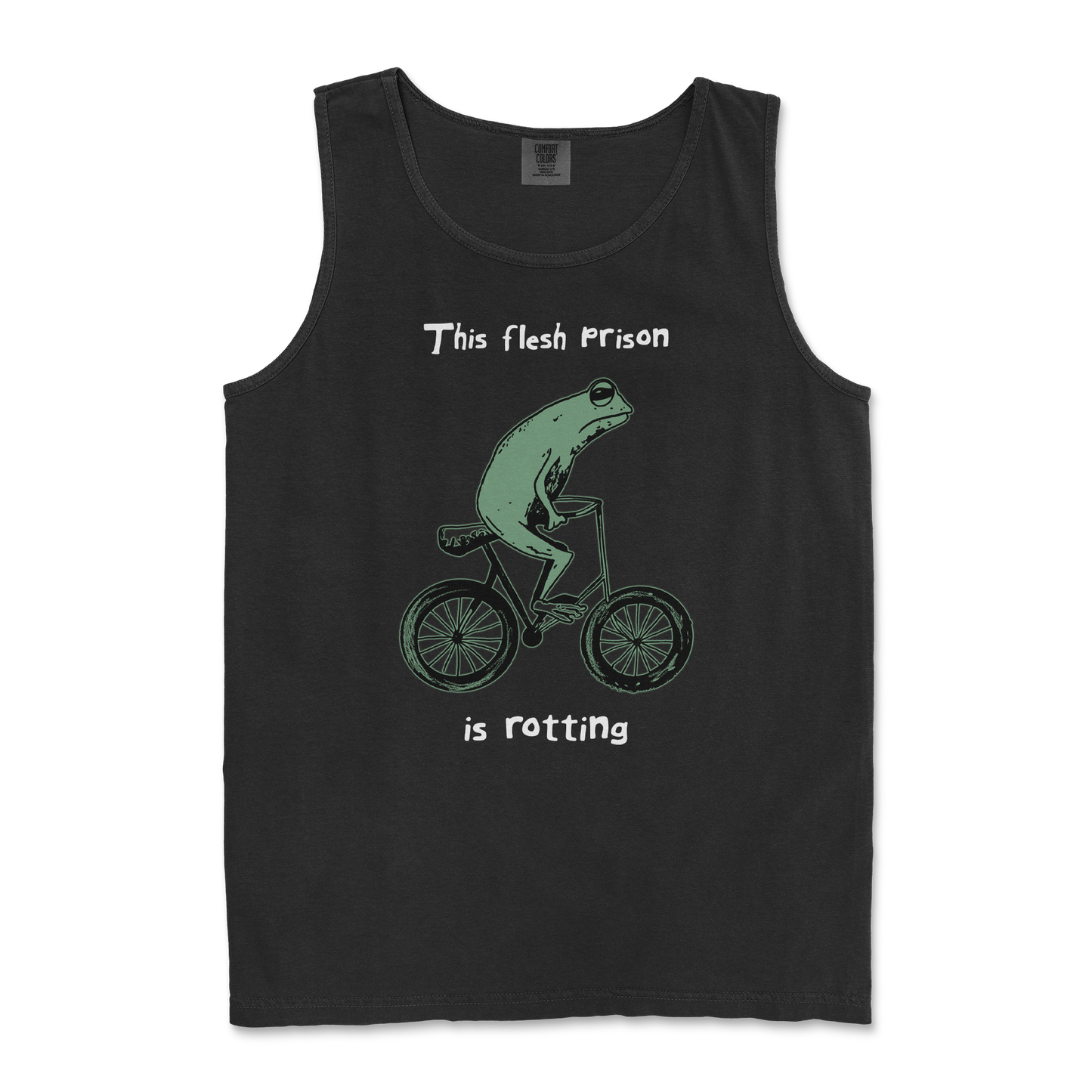 Comfort Colors Tank Top Flesh Prison in Black