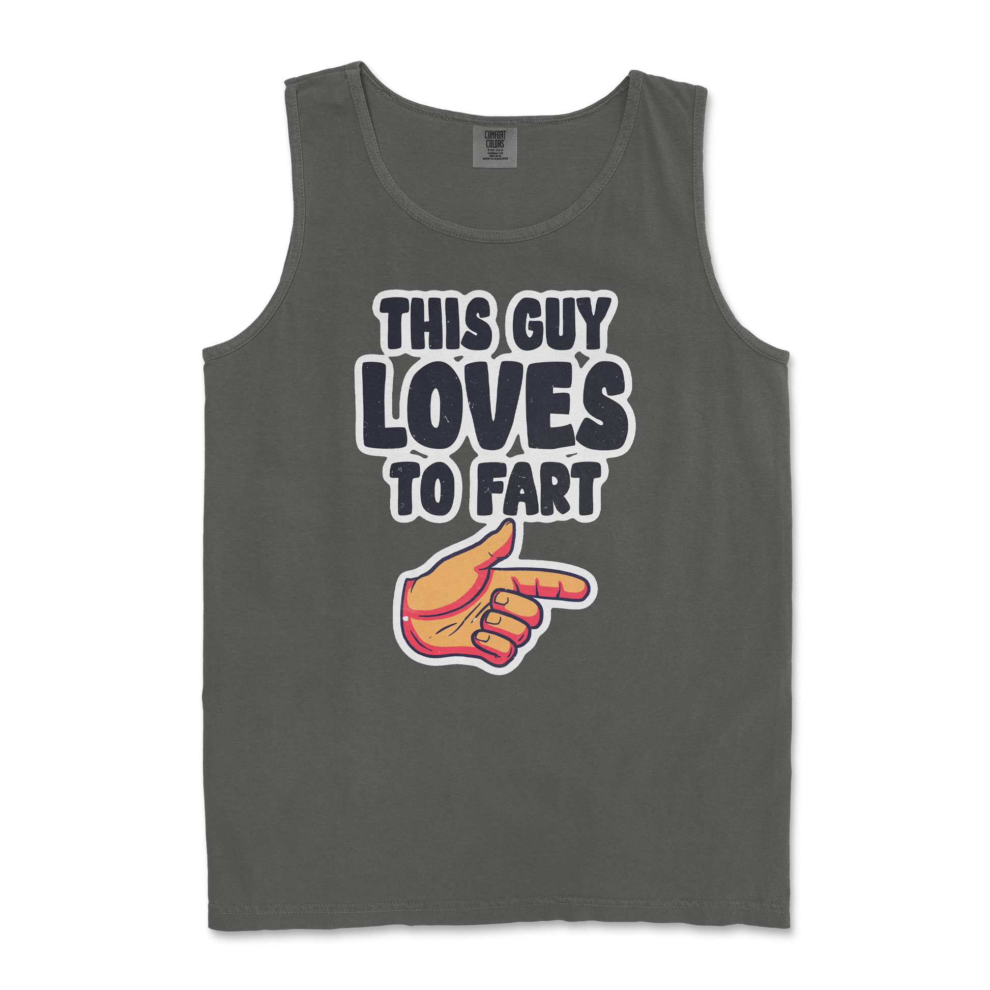 Comfort Colors Tank Top Who Farted  in Pepper