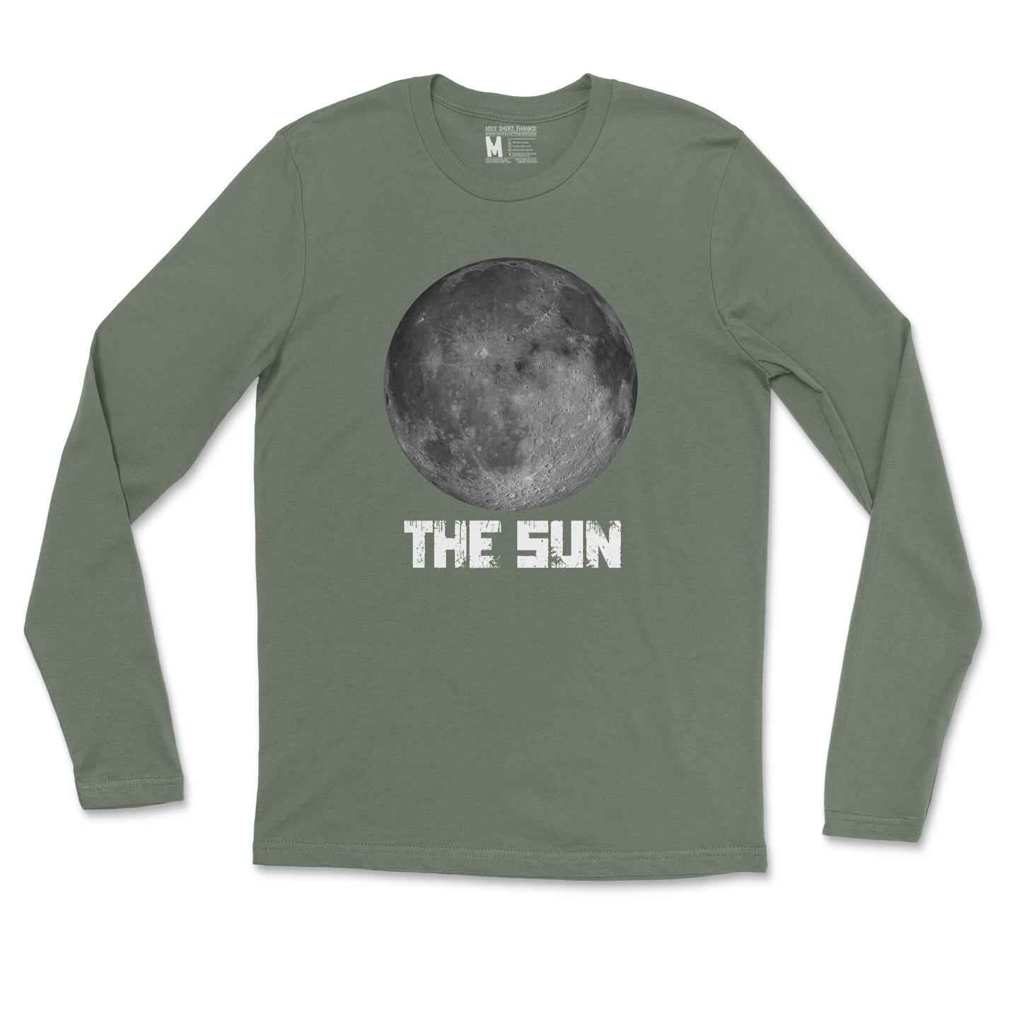 Gildan SoftStyle Long Sleeve The Sun in MilitaryGreen