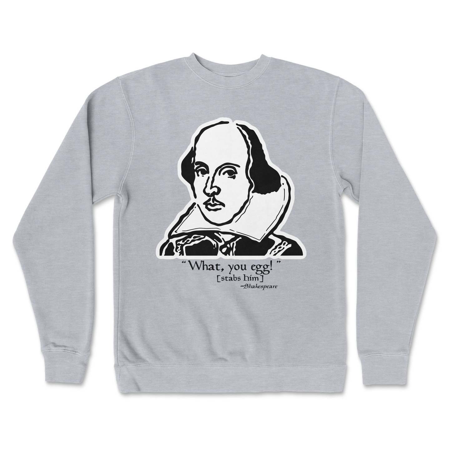 Independent Clothing Co. Crew Neck Shakespeare Quote in Grey-Heather