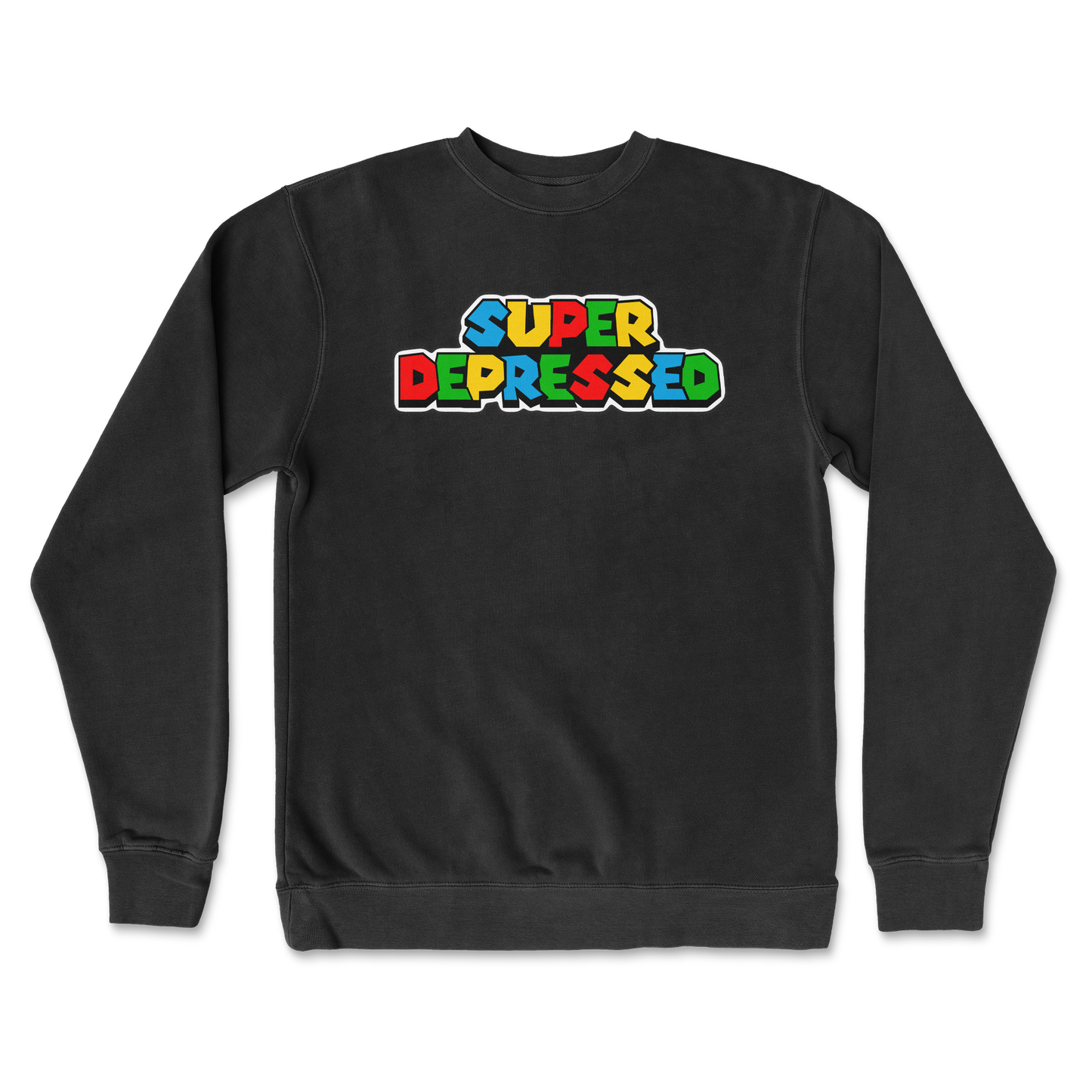Independent Clothing Co. Crew Neck Super Depressed in Black