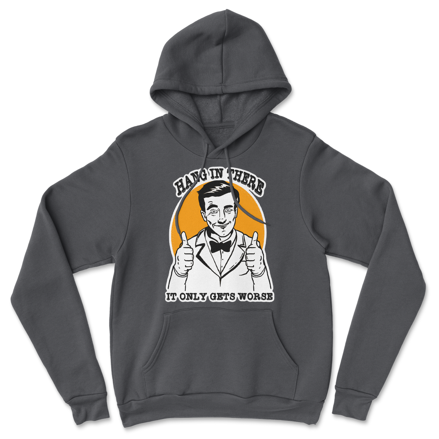 The Nice Shirt Hoodie Hang In There in Black