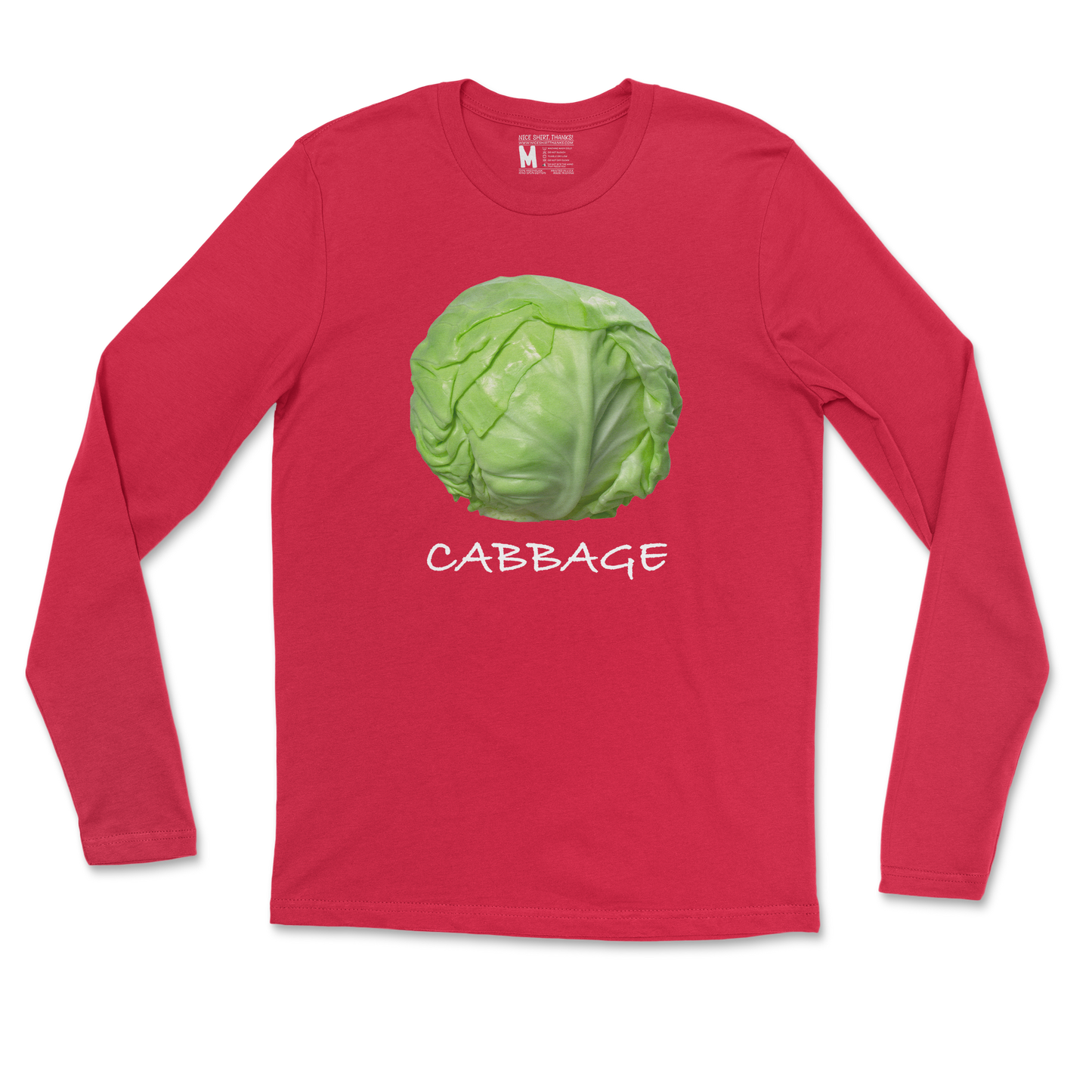 Gildan SoftStyle Long Sleeve Cabbage in Red