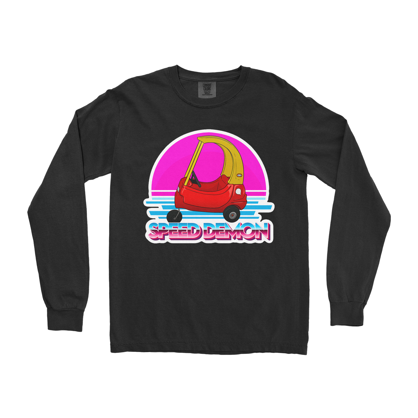 Comfort Colors Long Sleeve Speed Demon in Black