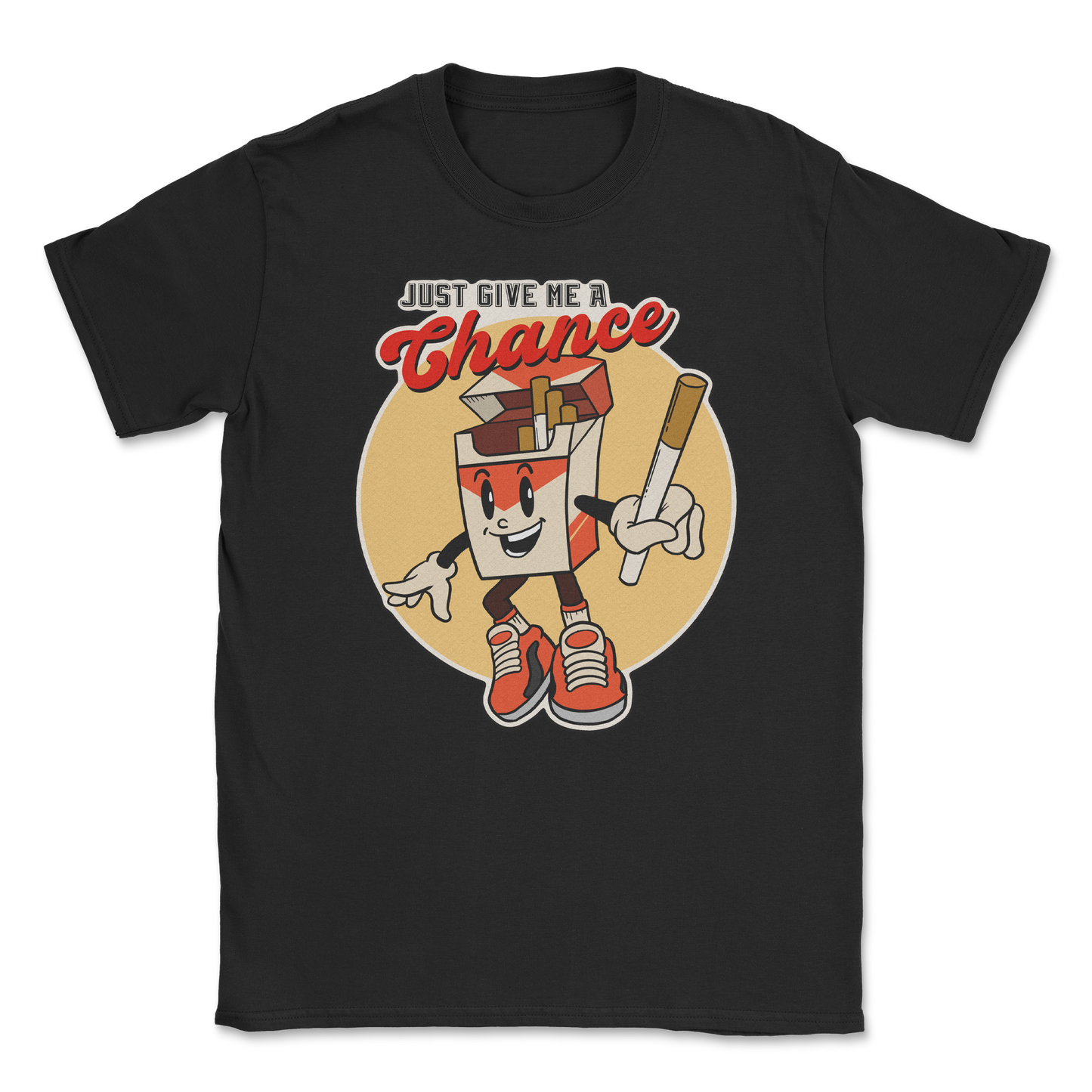 Heavy Blend T-Shirt Vintage Cigarette in Black