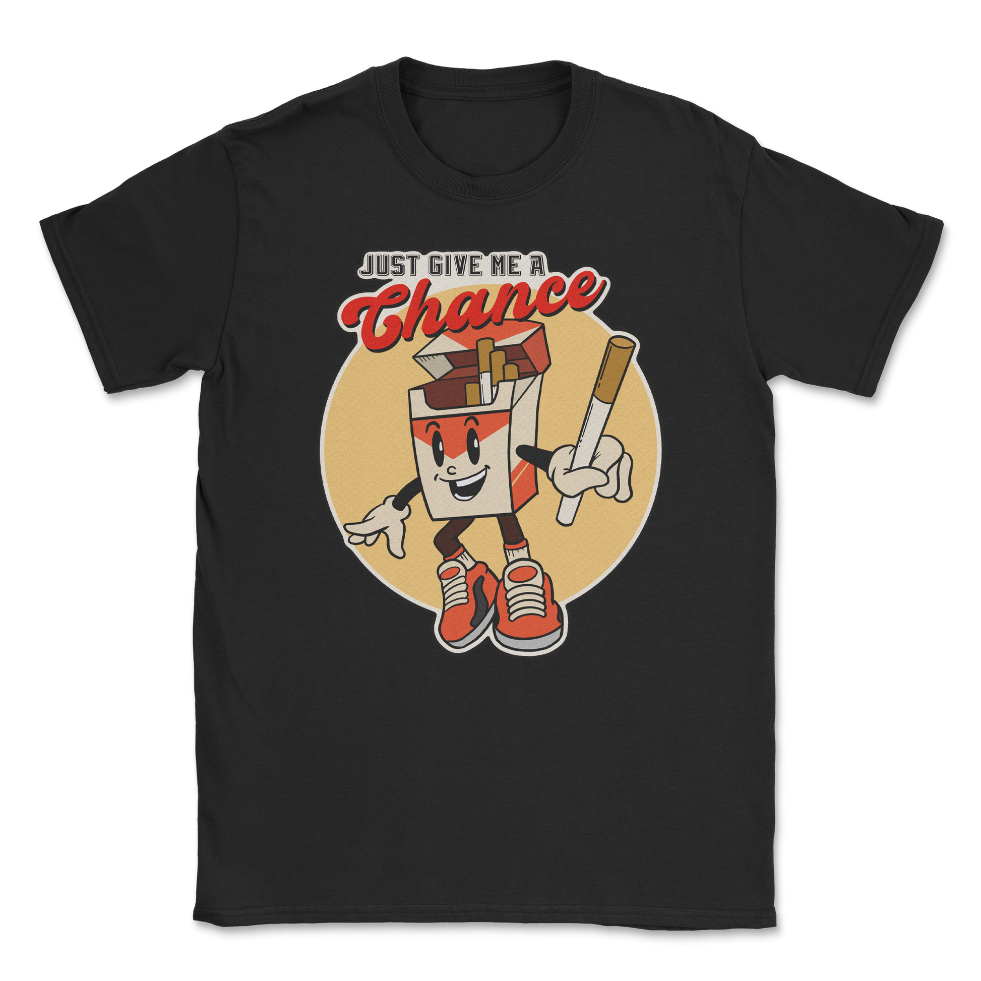 Heavy Blend T-Shirt Vintage Cigarette in Black