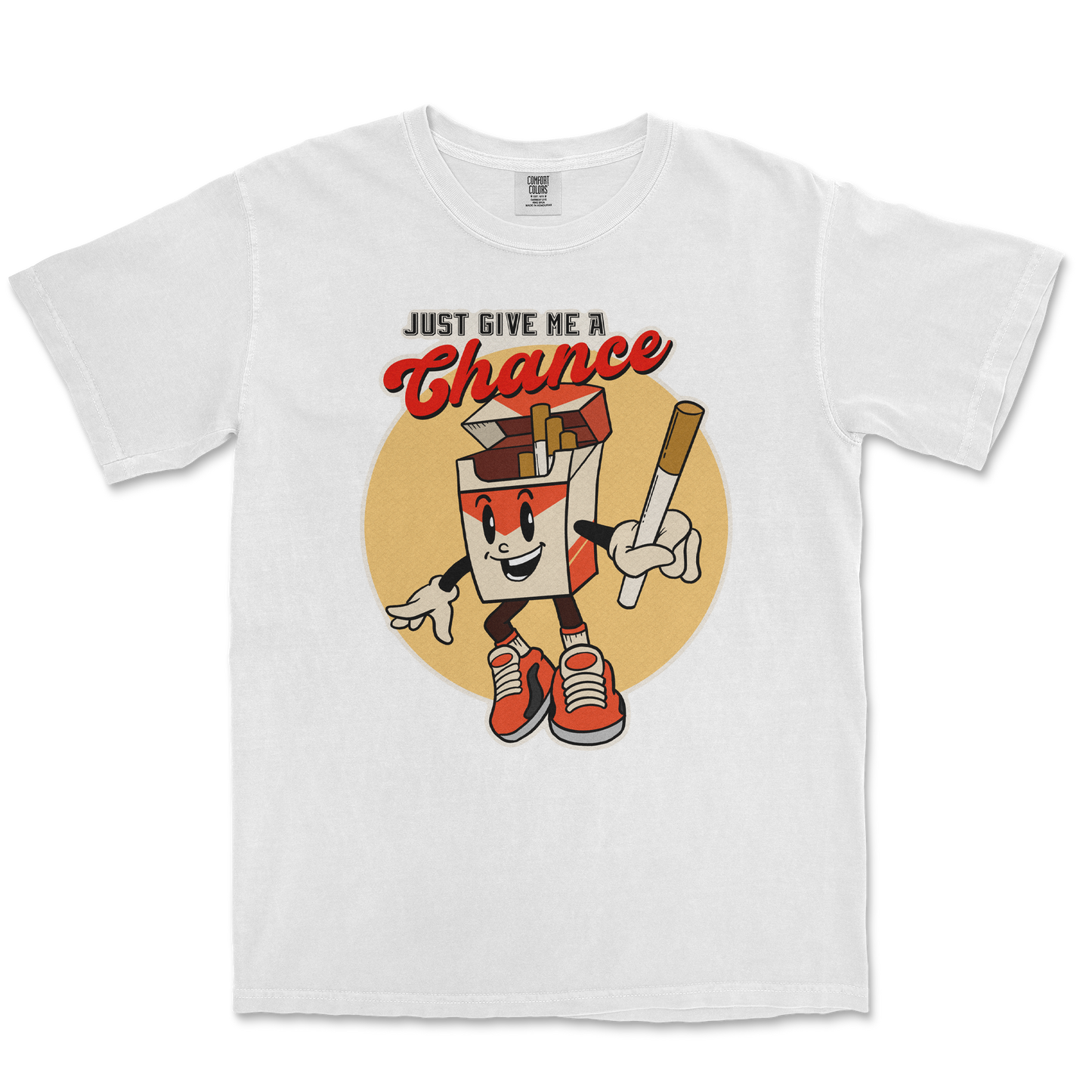 Comfort Colors T-Shirt Vintage Cigarette in White