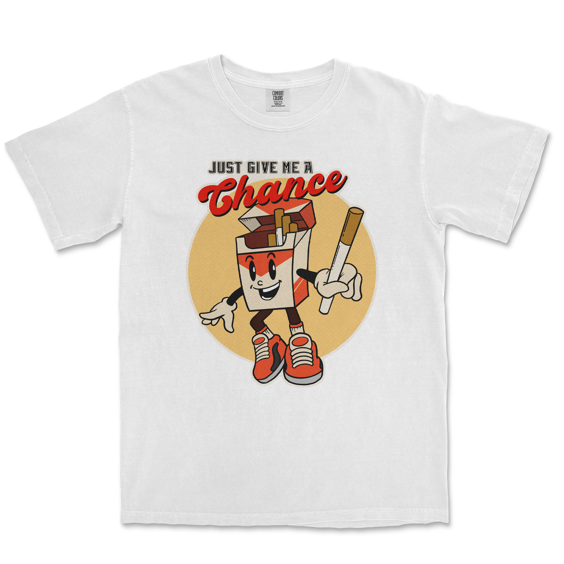 Comfort Colors T-Shirt Vintage Cigarette in White