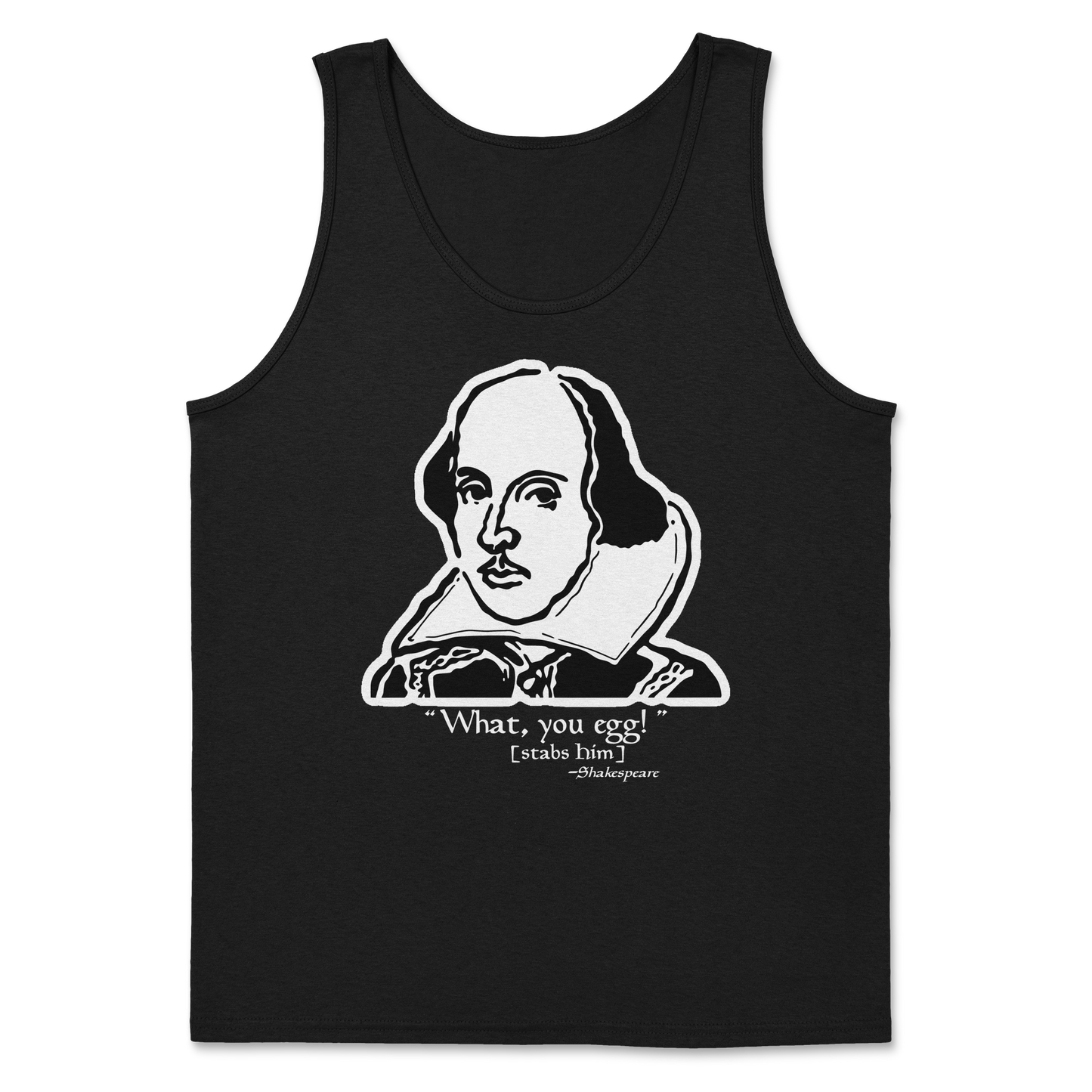 The Nice Shirt Tank Top Shakespeare Quote in Black