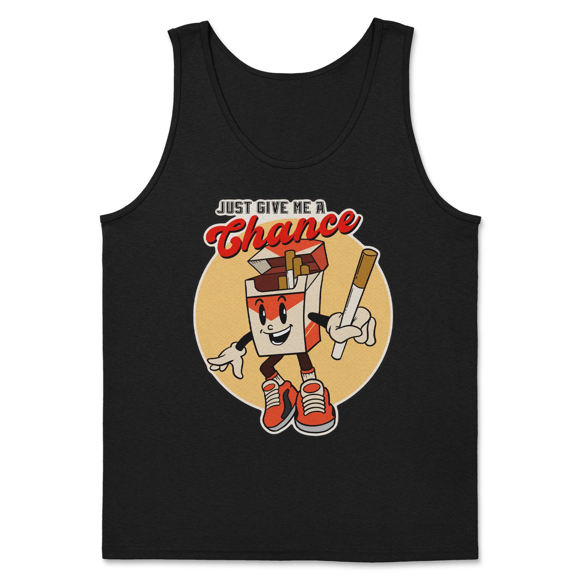 Heavy Blend Tank Top Vintage Cigarette in Black