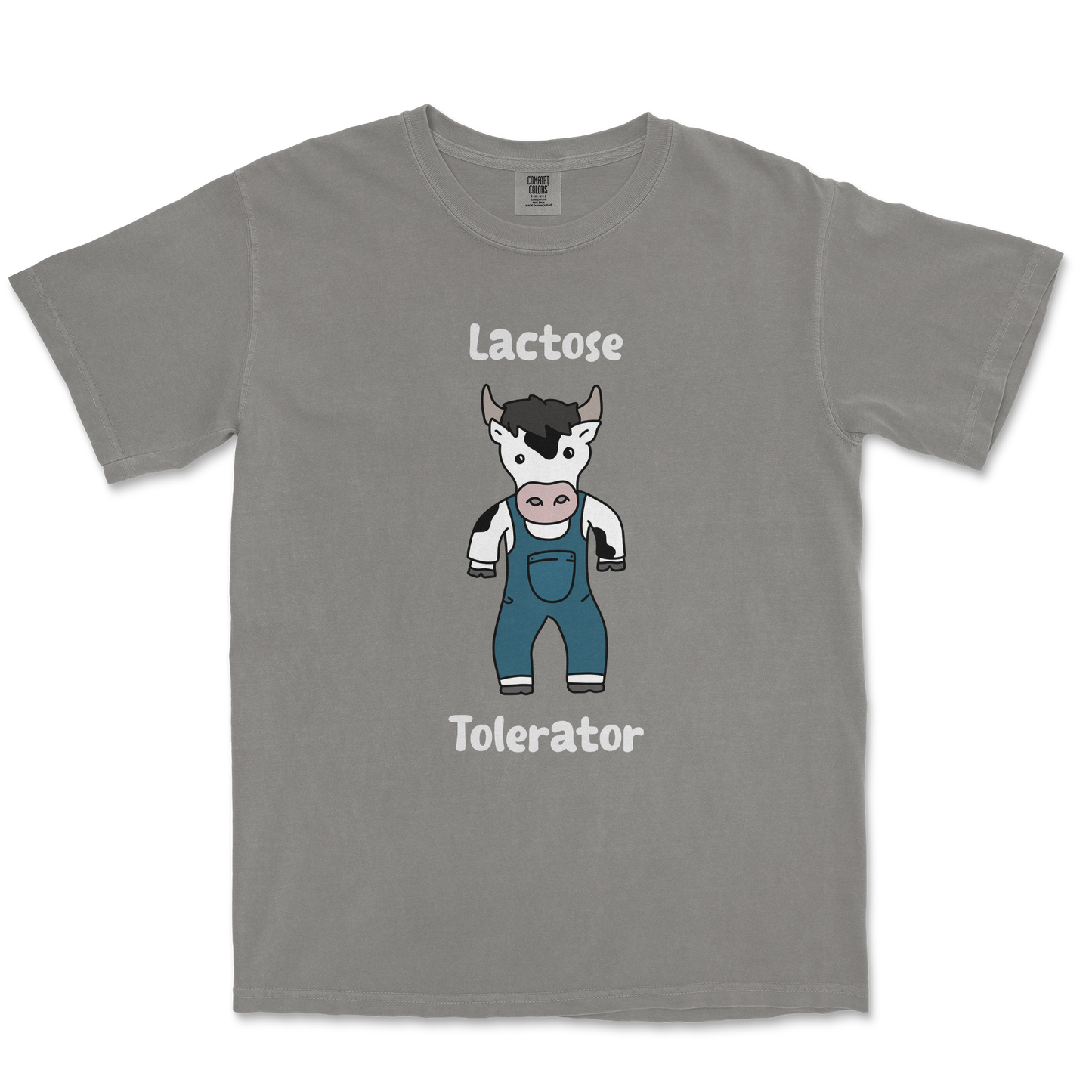 Comfort Colors T-Shirt Lactose Tolerator in Grey
