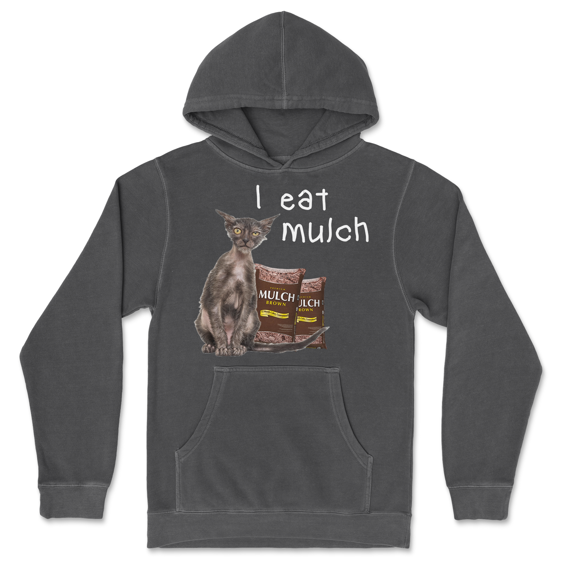 Independent Clothing Co. Hoodie I Eat Mulch in Black