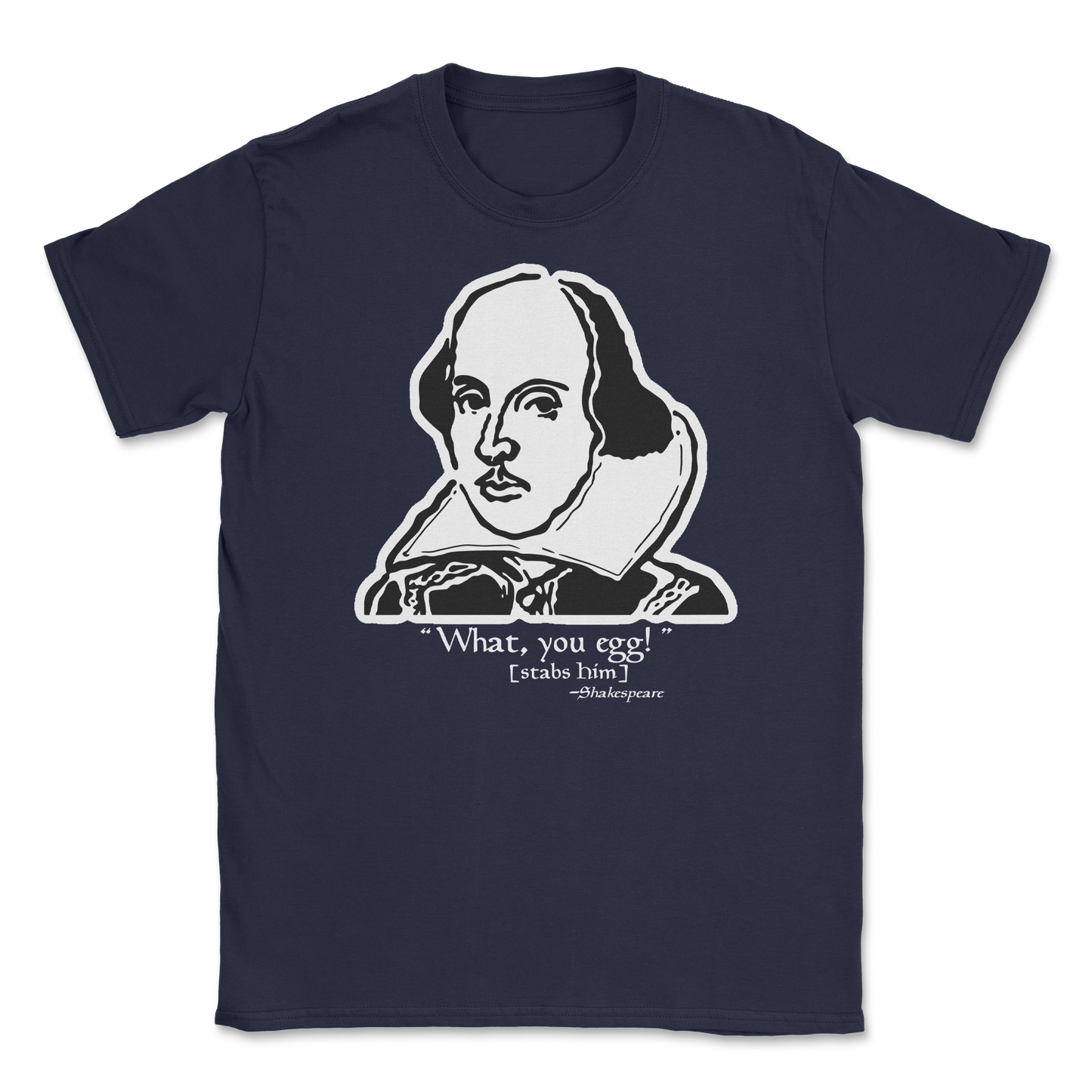 The Nice Shirt T-Shirt Shakespeare Quote in Navy
