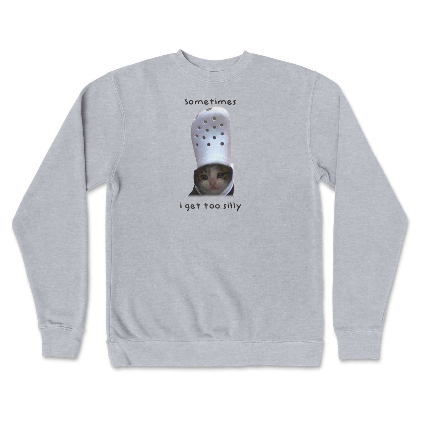 Independent Clothing Co. Crew Neck Got Too Silly in Grey-Heather