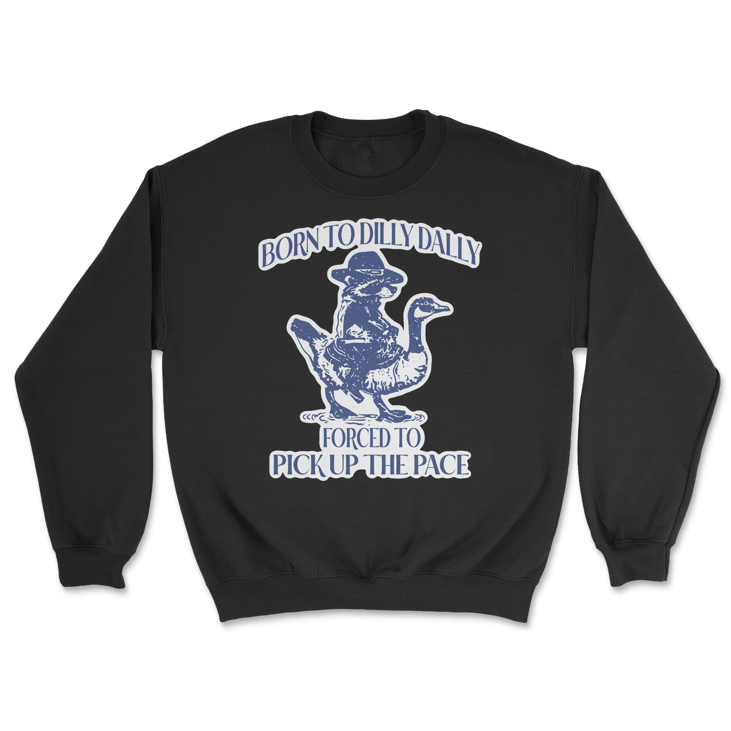 Heavy Blend Crew Neck Dilly Dally in Black