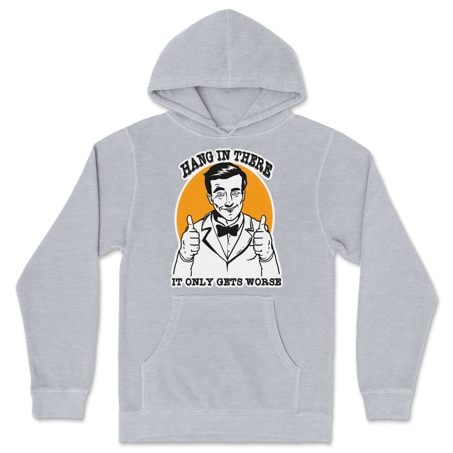 Independent Clothing Co. Hoodie Hang In There in Grey-Heather