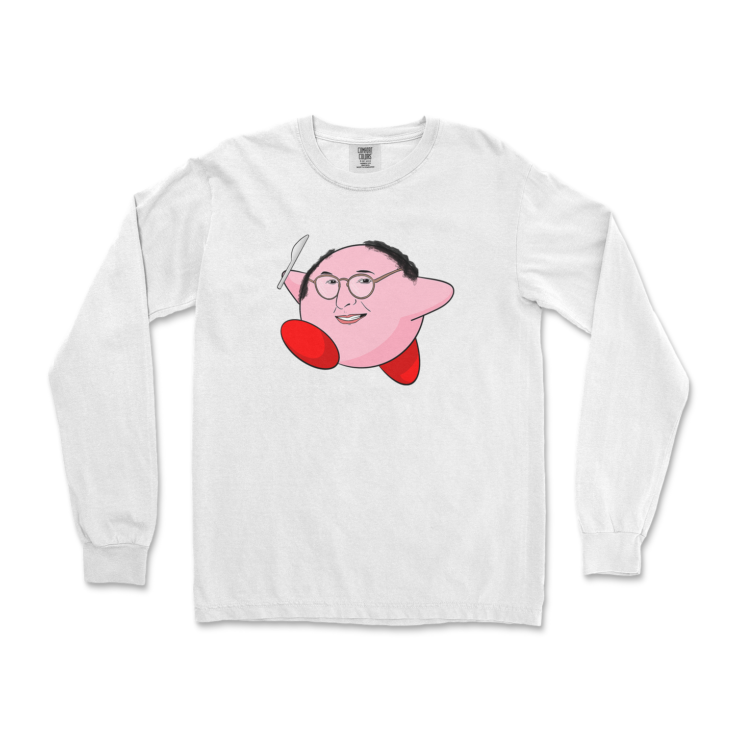 Comfort Colors Long Sleeve Kirby George in White