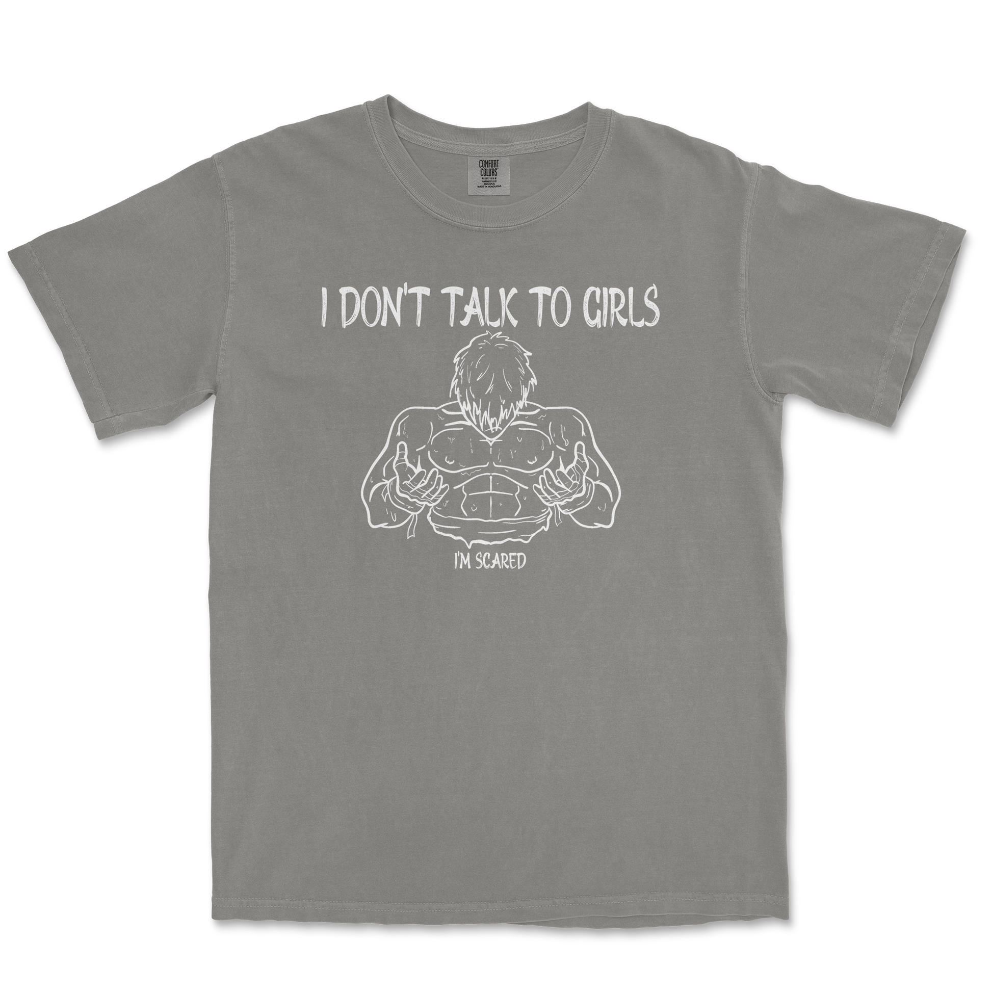 Comfort Colors T-Shirt Gym Shirt in Grey
