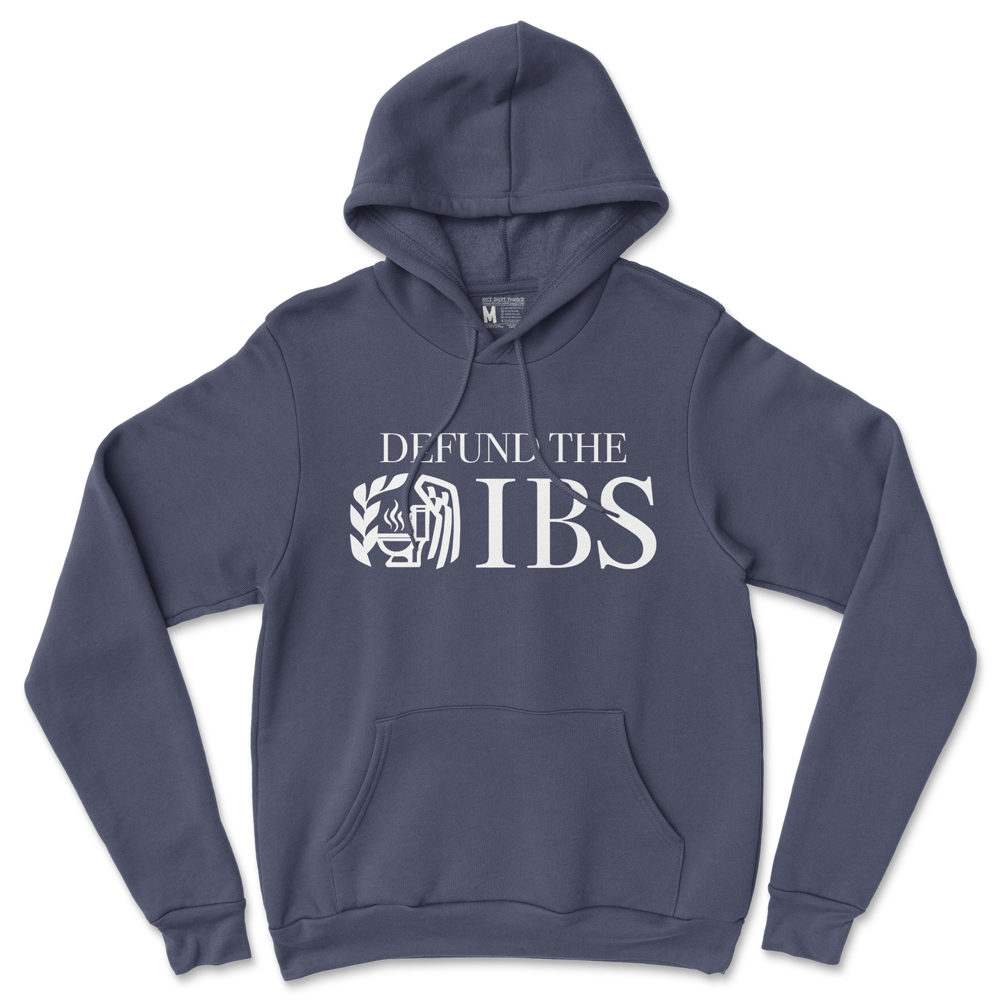 Gildan SoftStyle Hoodie Defund The IBS in Navy