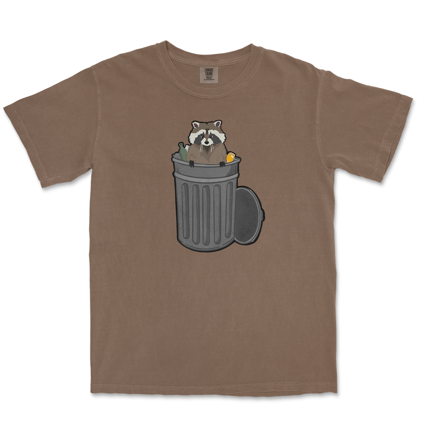 Comfort Colors T-Shirt Trash Panda Enthusiast in Espresso