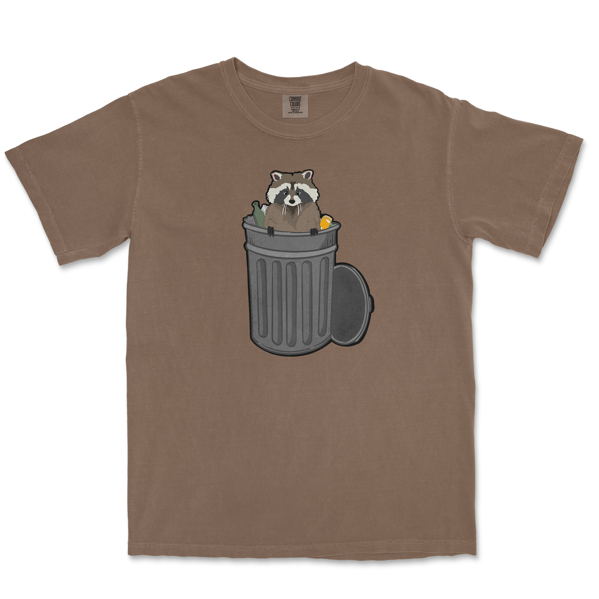 Comfort Colors T-Shirt Trash Panda Enthusiast in Espresso